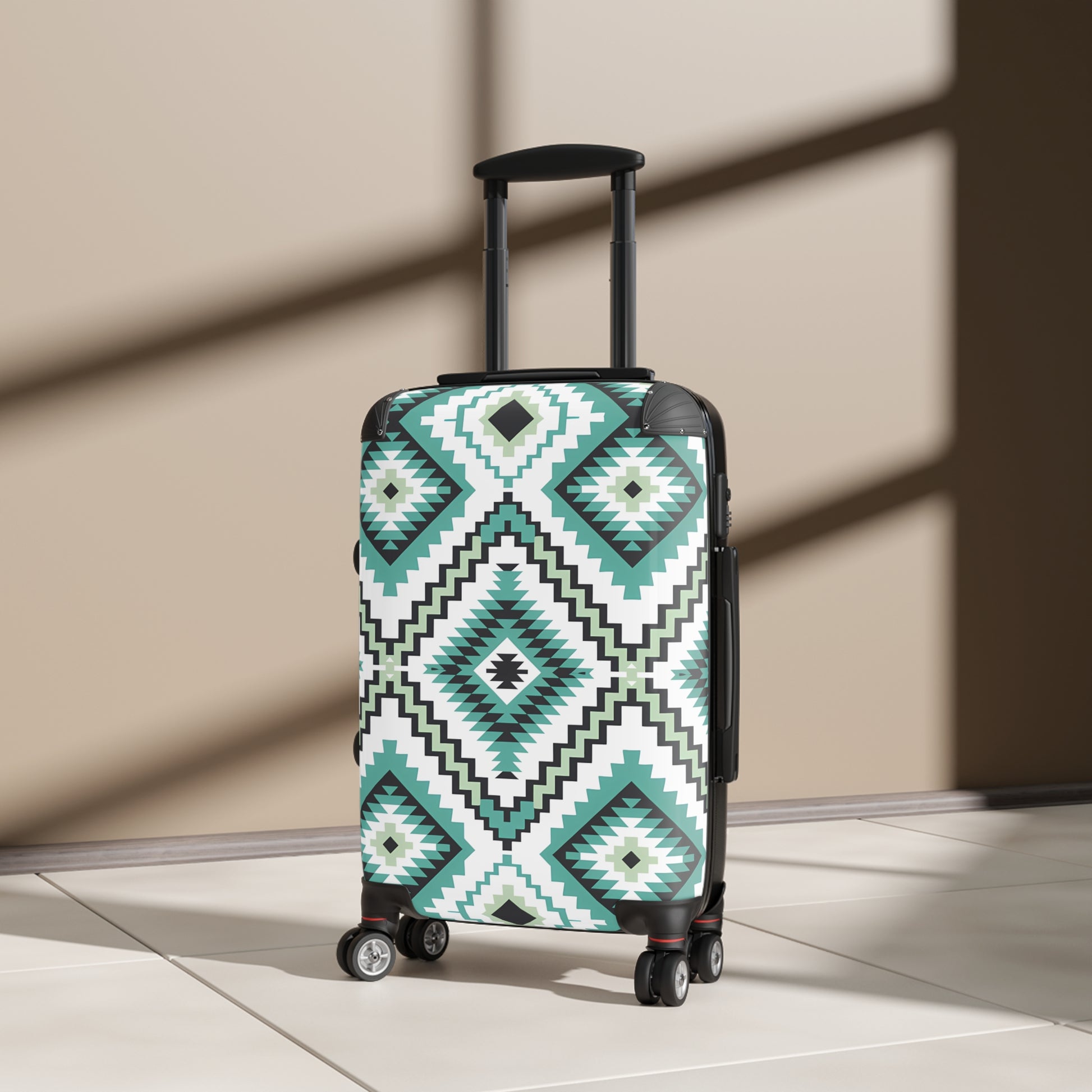 Trendy Patterned Suitcase - Stylish Luggage for Travel Lovers, Unique Carry-On, Gift for Travelers, Summer Trip Essentials, Eye-Catching - LOLA VEGAS ART