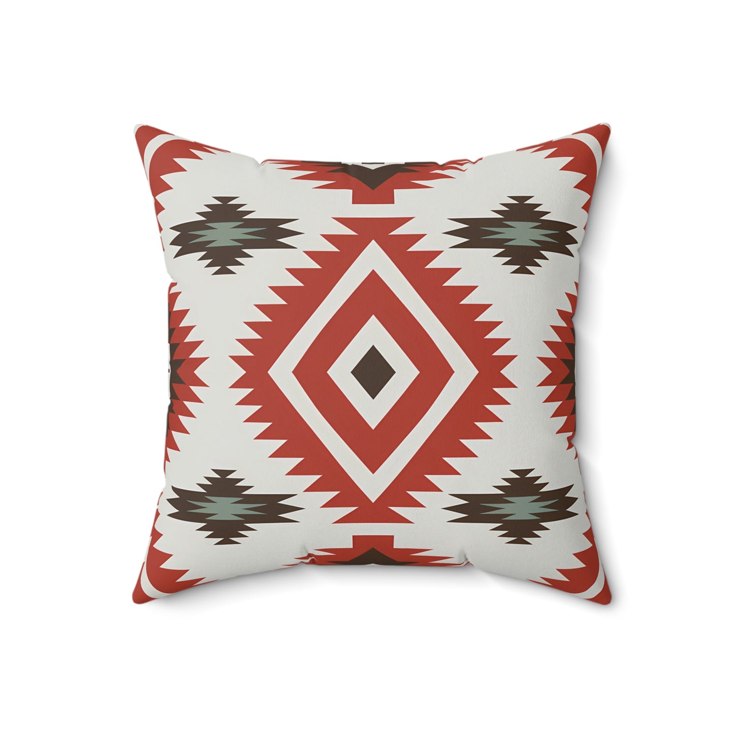 Boho Chic Spun Polyester Square Pillow, Southwest Decor, Tribal Pattern Accent Cushion, Home Cozy Throw Pillow, Gift for Housewarming - LOLA VEGAS ART