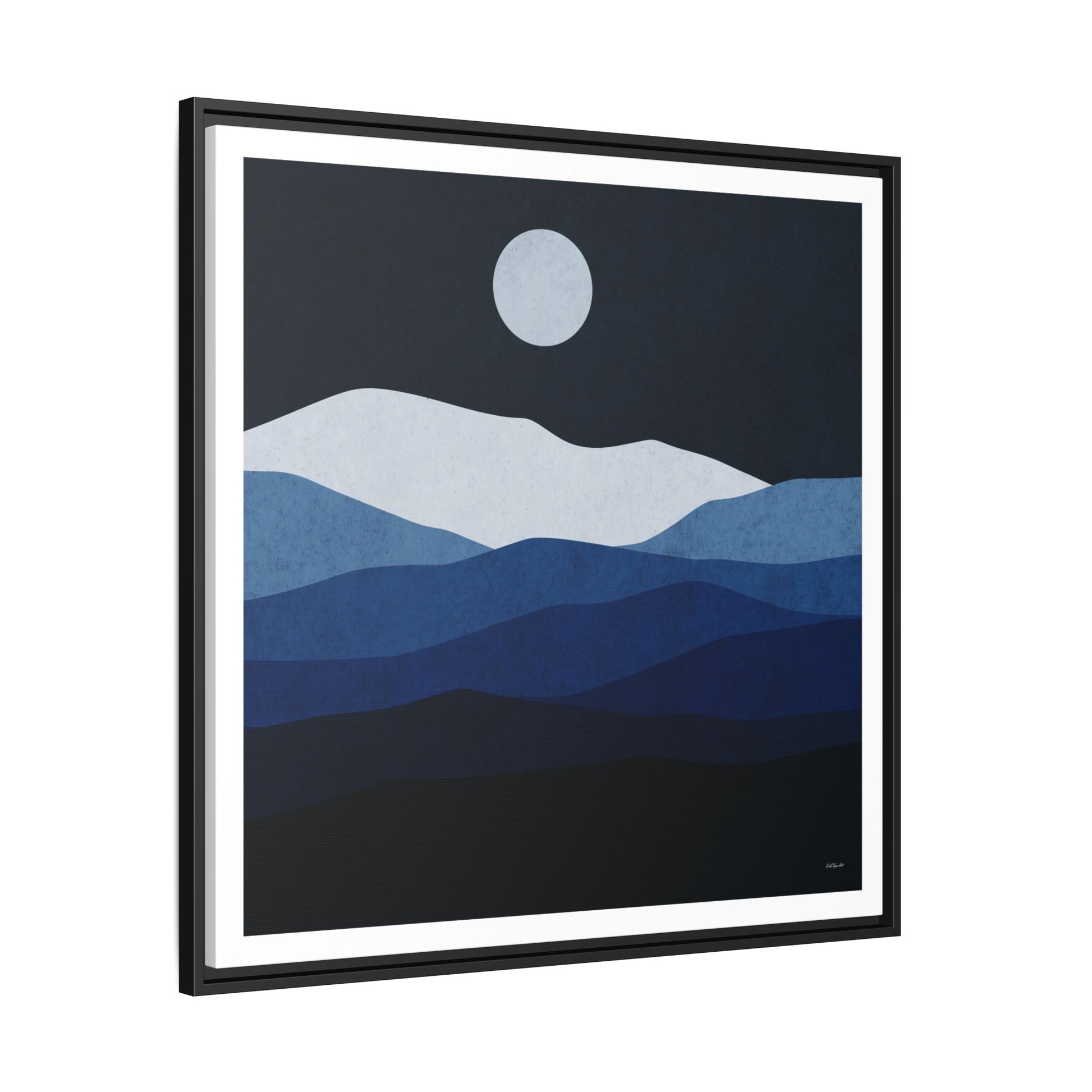 Framed Canvas Art, Serene Mountain Landscape, Modern Home Decor, Nature Wall Art, Gift for Nature Lovers, Interior Design - LOLA VEGAS ART