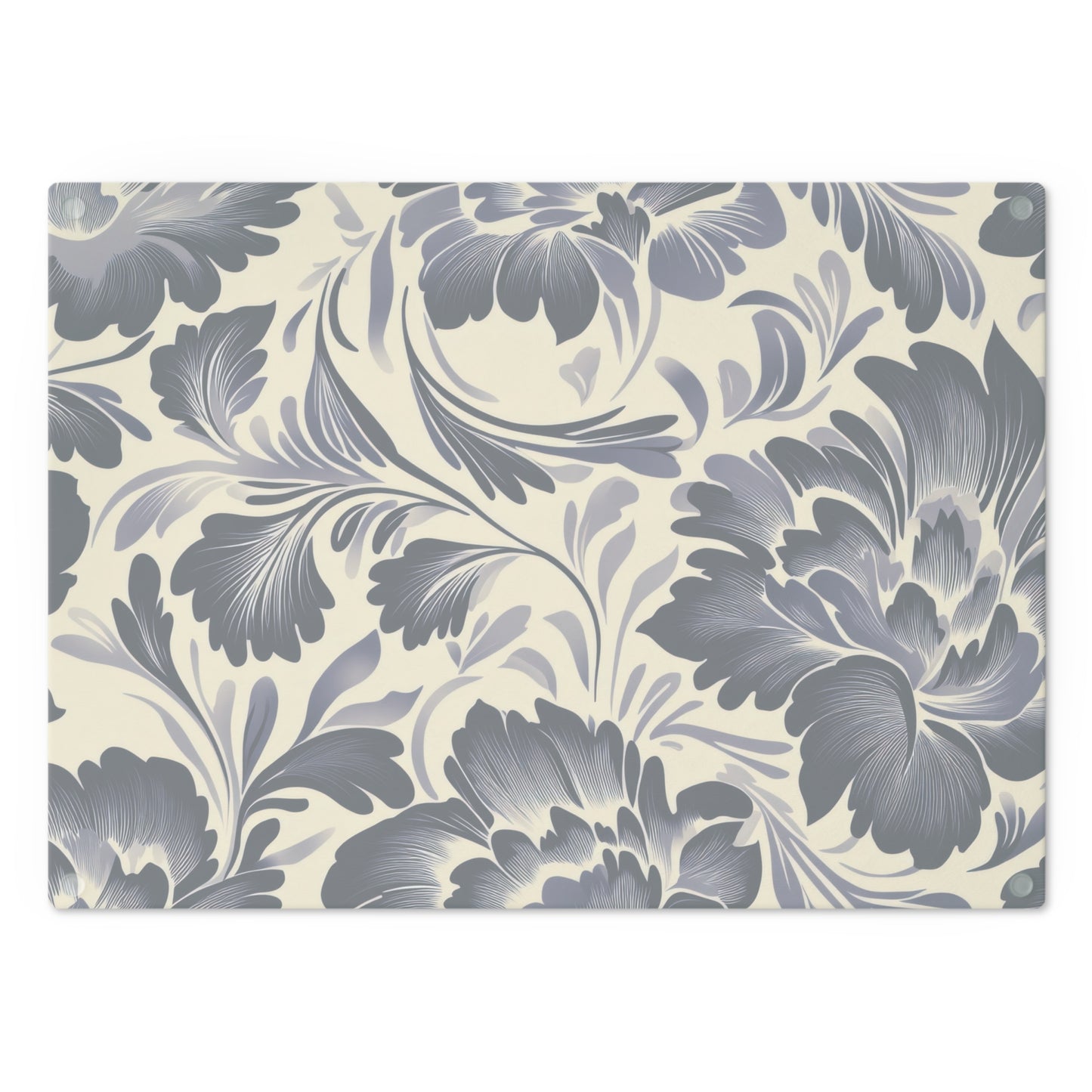 Floral Cutting Board - Elegant Kitchen Decor, Gift for Home Chefs, Bridal Shower Present, Mother's Day Kitchen Gift, Handmade Kitchenware - LOLA VEGAS ART