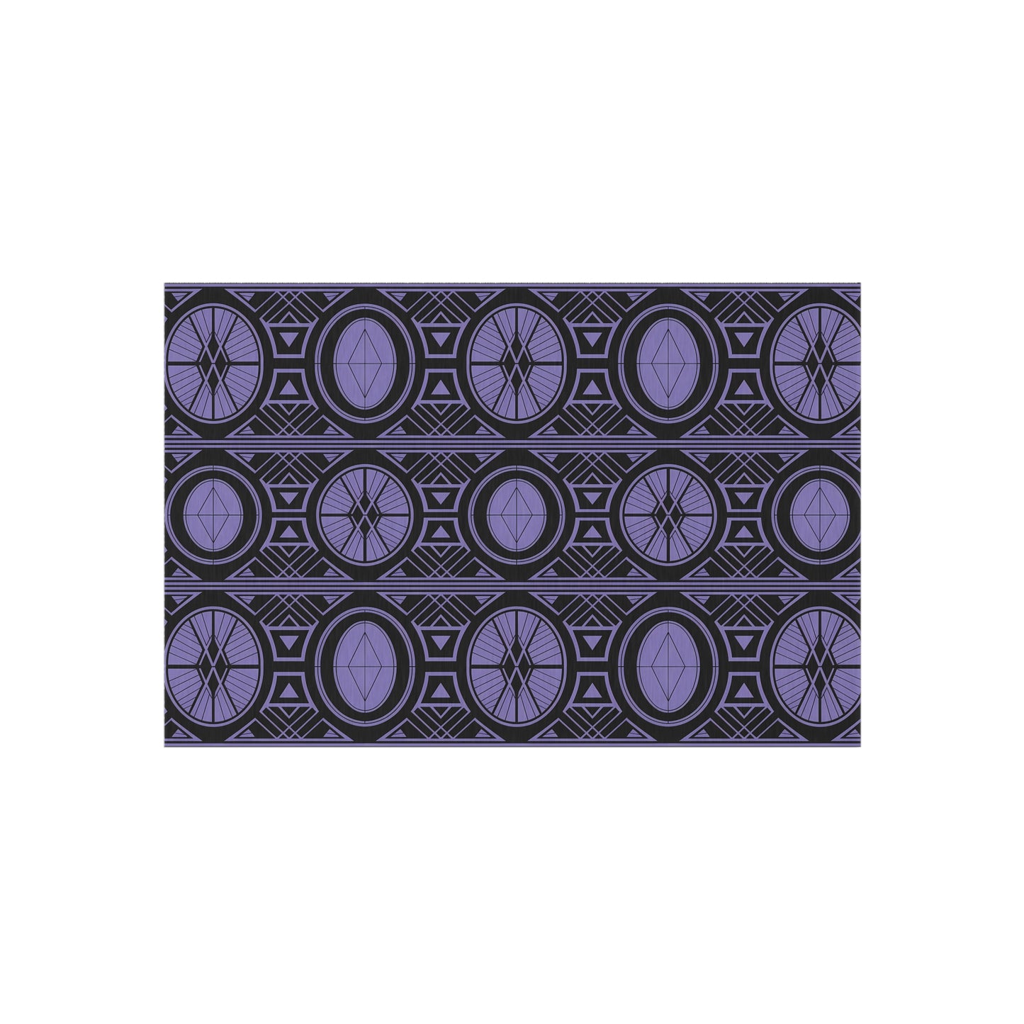 Chic Outdoor/Indoor Rug for Stylish Patios, Geometric Design, Weather-Resistant Floor Mat, Garden Rug, Boho Decor, Outdoor Living - LOLA VEGAS ART