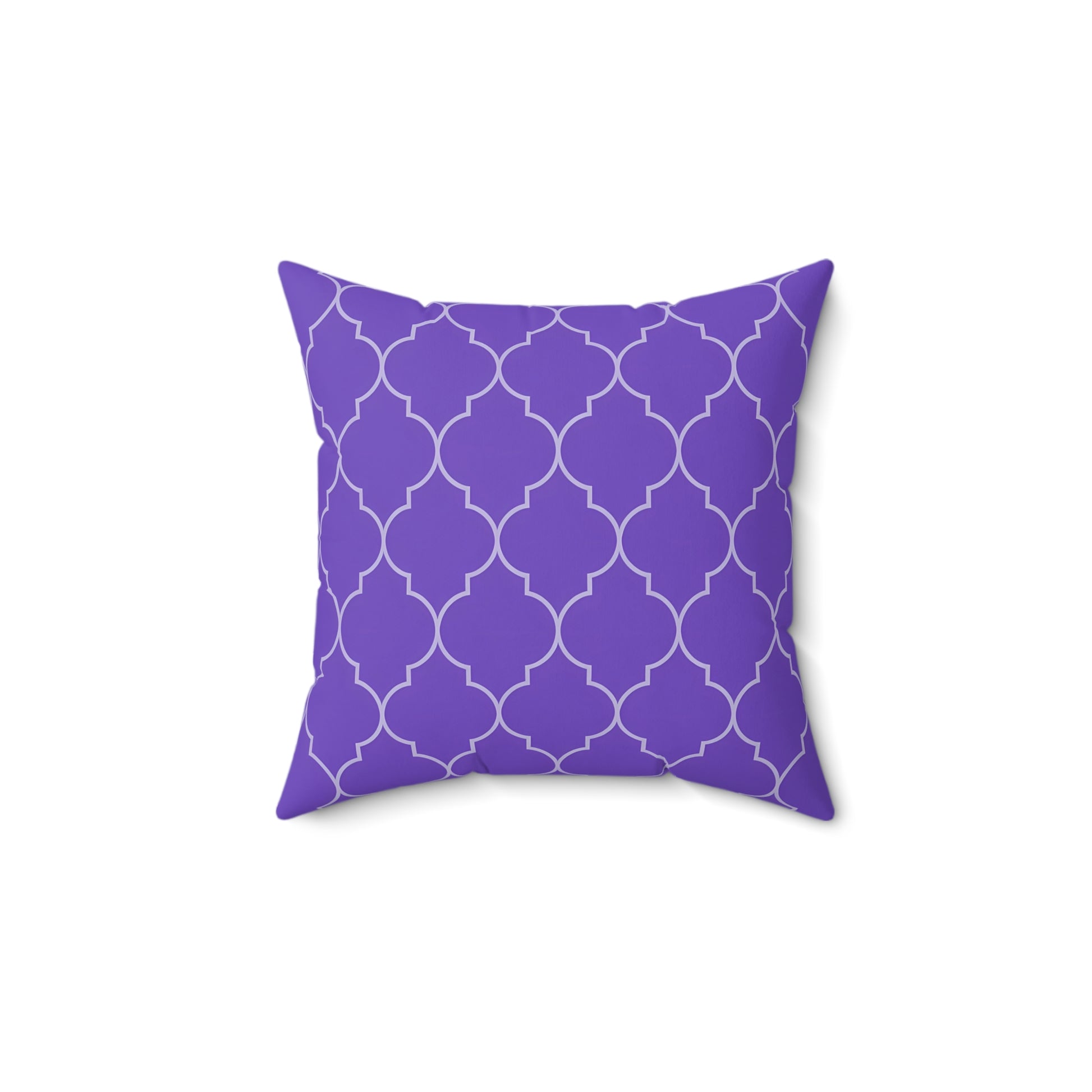 Purple Moroccan Pattern Pillow for Stylish Home Decor, Throw Pillow, Accent Cushion, Living Room Decor, Bedroom Pillow, Moroccan Quatrefoil - LOLA VEGAS ART