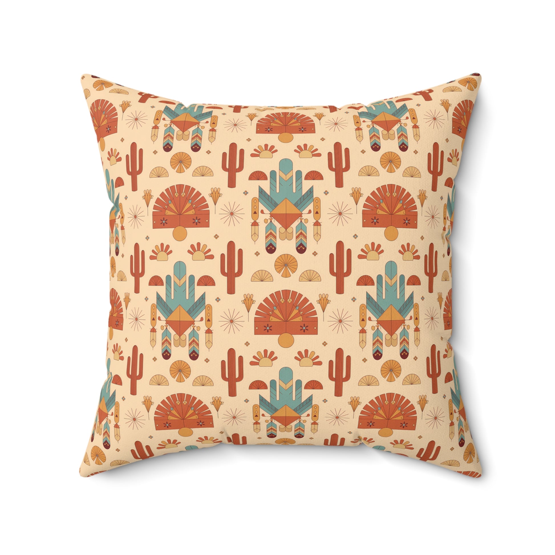Desert Vibes Throw Pillow, Southwestern Decor, Bohemian Home Accent, Gift for Nature Lovers, Cozy Living Room Accessory, Unique Housewarming - LOLA VEGAS ART