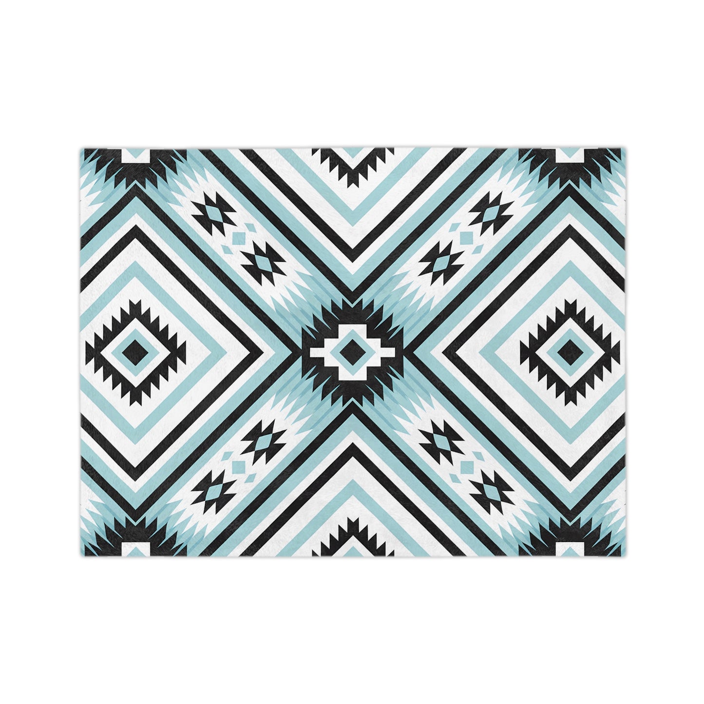Boho Geometric Velveteen Blanket | Cozy Throw for Home Decor, Indoor Comfort, Gift for Her, Tribal Pattern Blanket, Stylish Sofa Cover - LOLA VEGAS ART