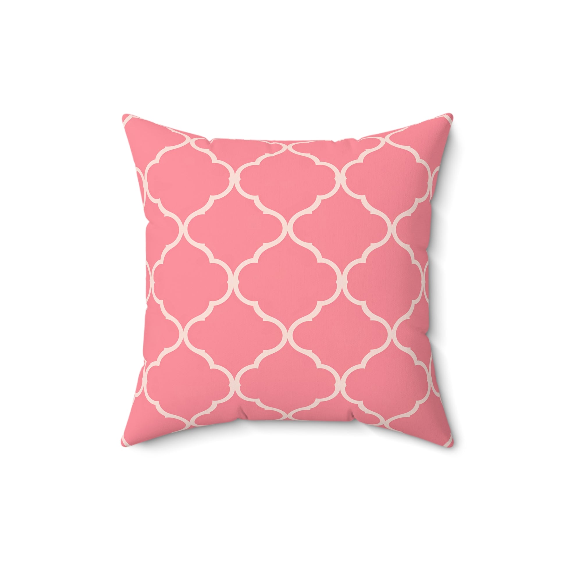 Chic Geometric Pink Throw Pillow, Home Decor, Gift for Her, Couch Cushion, Living Room Accent, Wedding Decoration, Stylish Pillow - LOLA VEGAS ART