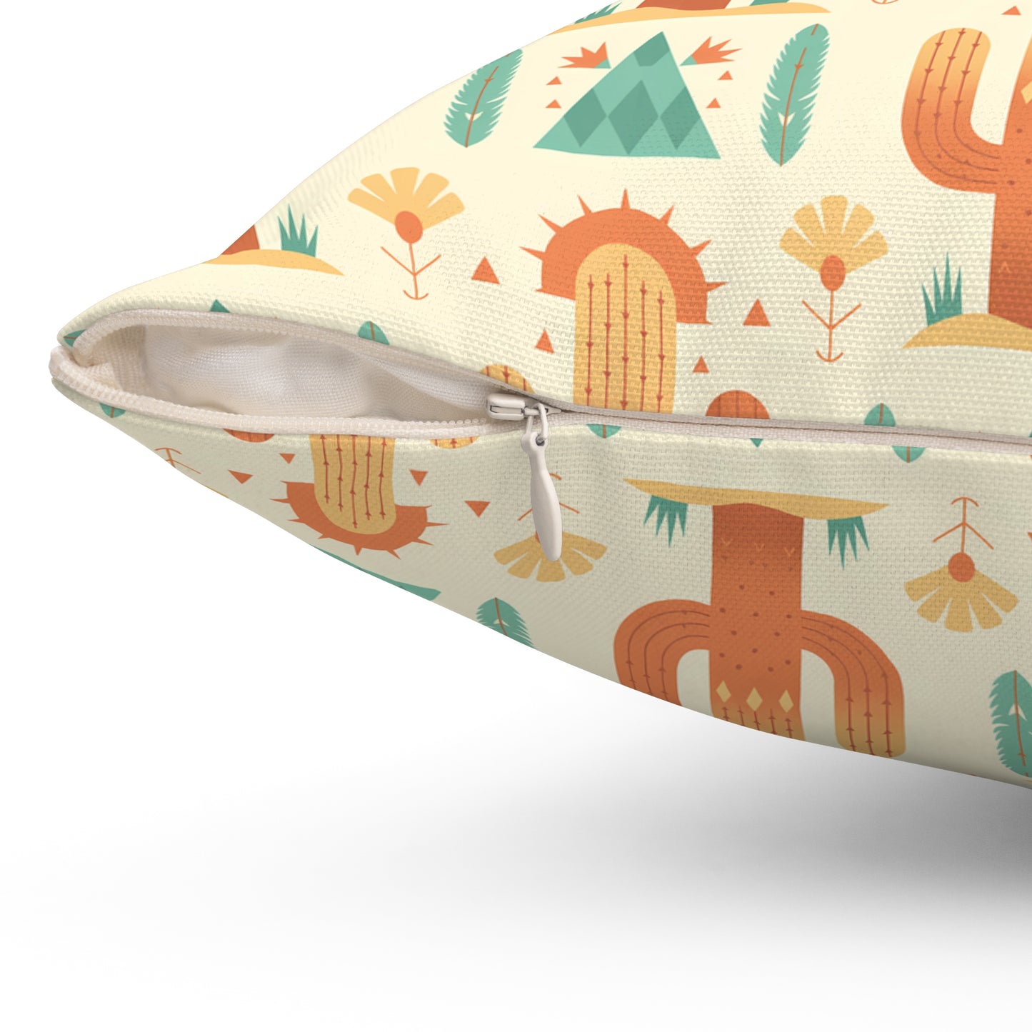 Desert Cactus Throw Pillow, Boho Home Decor, Cozy Living Room Accent, Southwest Style Cushion, Great for Spring & Summer - LOLA VEGAS ART