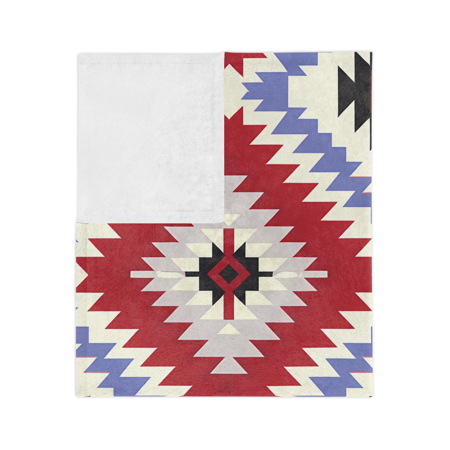 Cozy Velveteen Microfiber Blanket - Warm Southwest Pattern, Perfect for Home Decor, Gift for Holidays, Picnic, Living Room - LOLA VEGAS ART
