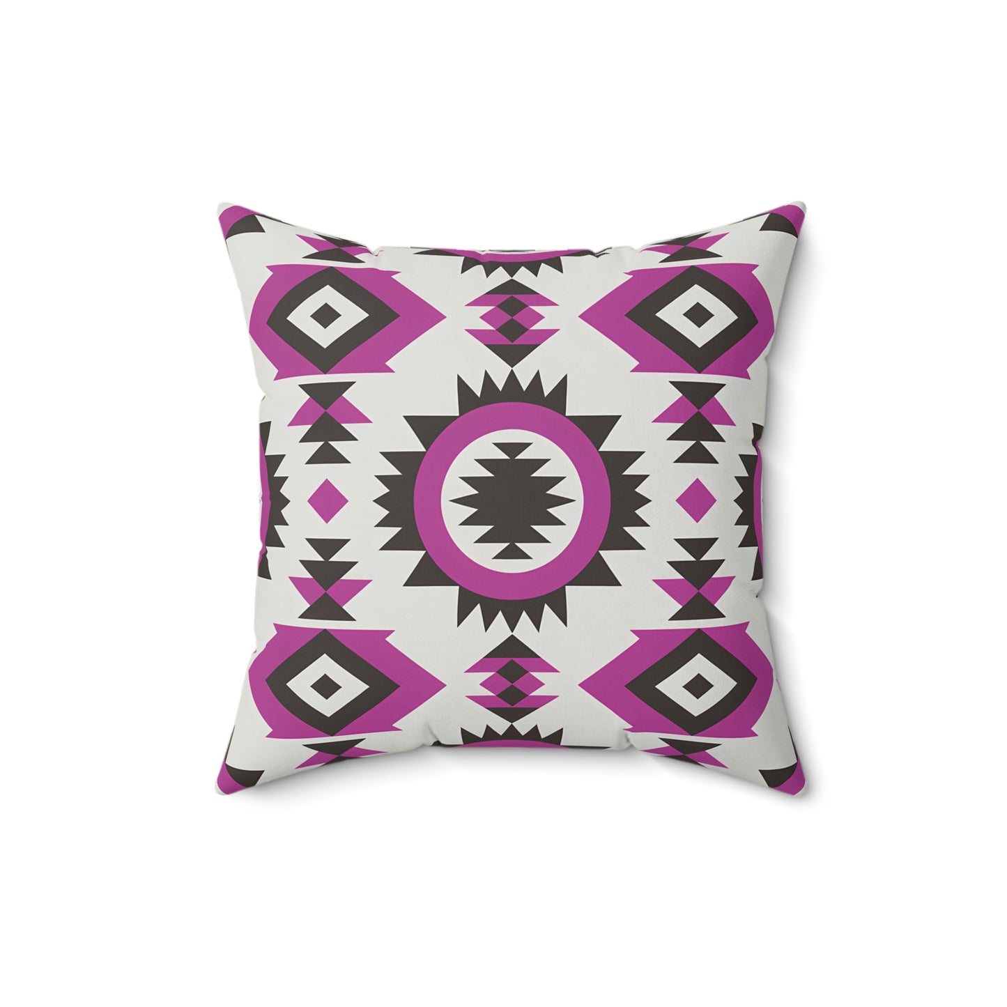 Bohemian Throw Pillow with Geometric Design, Decorative Cushion for Home Decor, Tribal Accent Pillow, Gift for Housewarming, Living Room - LOLA VEGAS ART