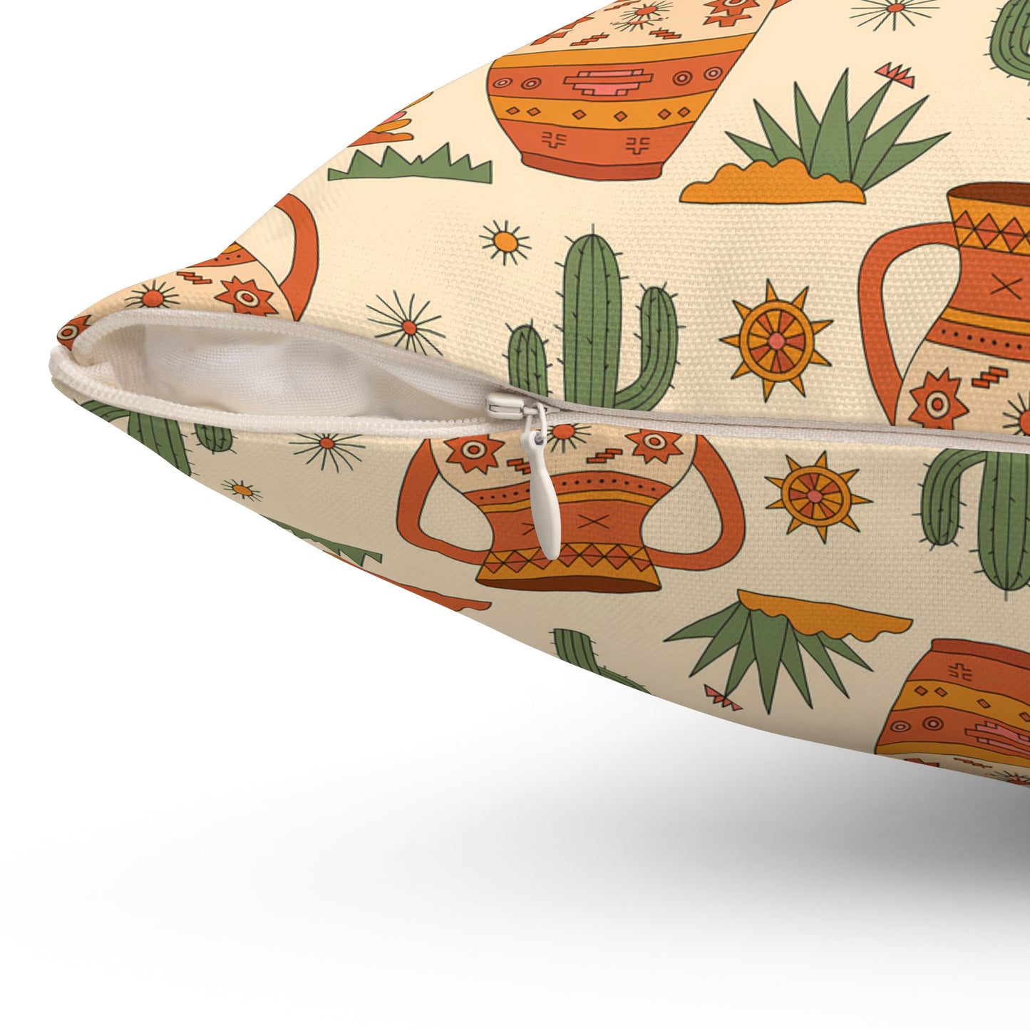 Bohemian Decor Pillow, Vibrant Art Print Cushion, Home Accent, Unique Gift, Southwestern Style, Cozy Living Room Decor, Boho Chic - LOLA VEGAS ART