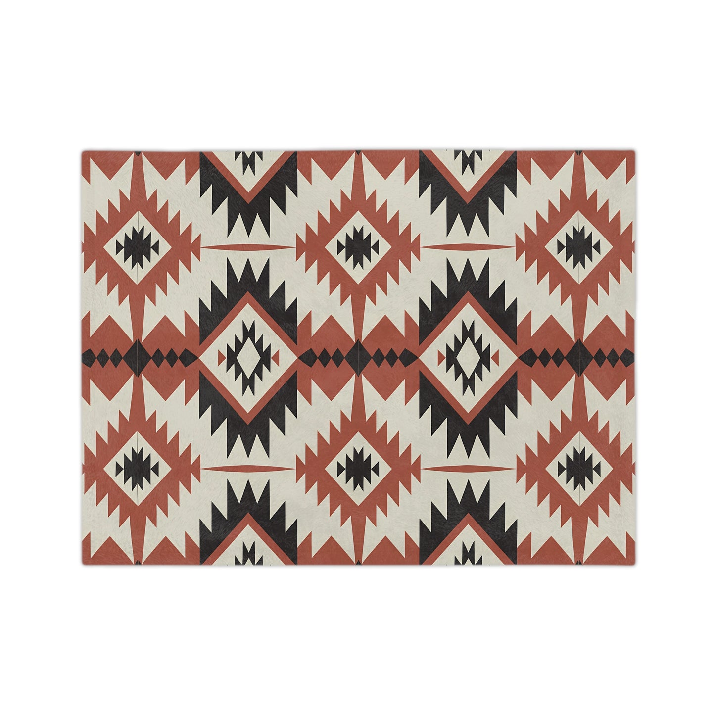 Cozy Southwestern Velveteen Microfiber Blanket, Boho Decor Throw, Warm Couch Cover, Gift for Her, Camping Essential, Tribal Pattern - LOLA VEGAS ART