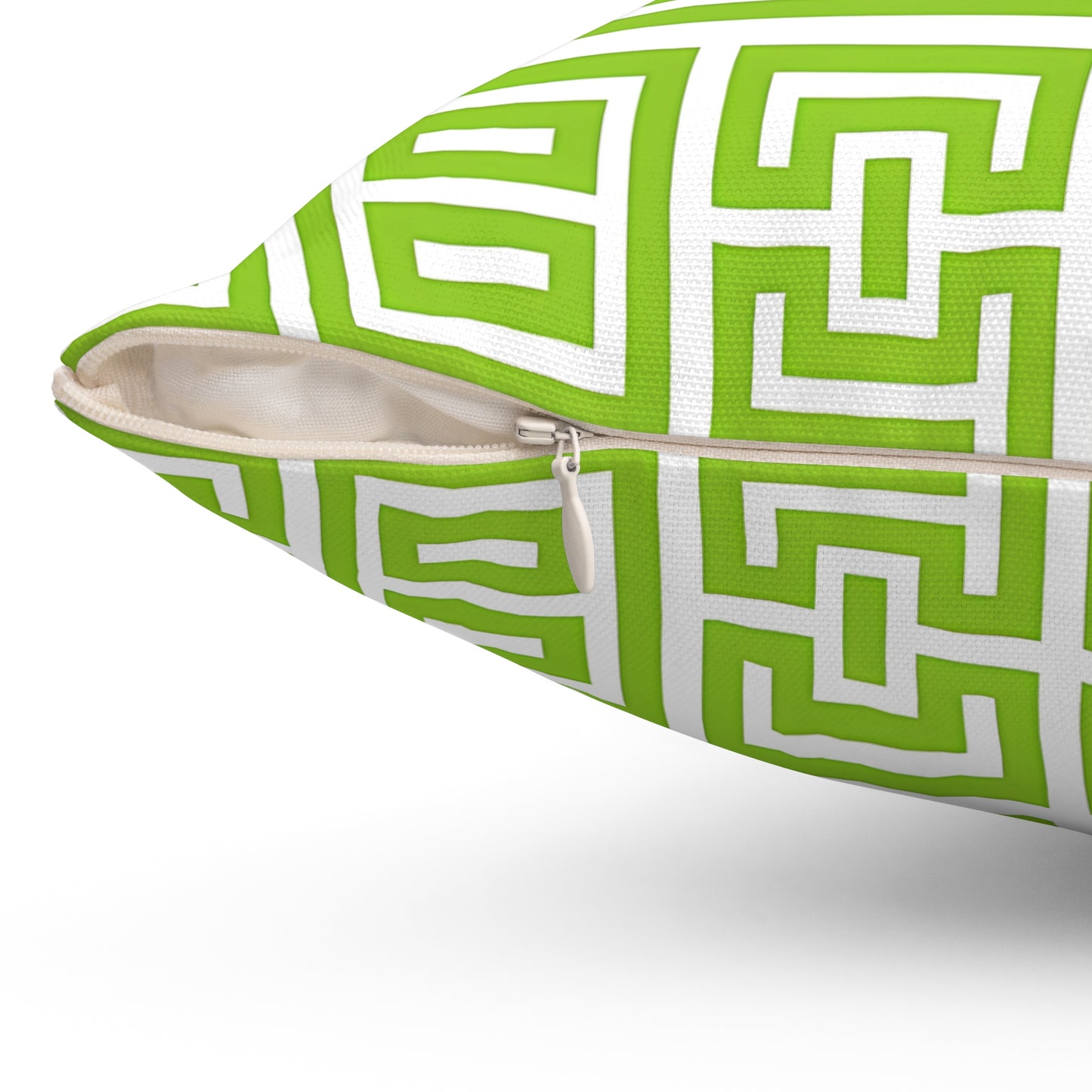 Lively Geometric Patterned Square Pillow, Stylish Accent Cushion for Home Decor, Modern Throw Pillow, Gift for Housewarming, Spring Decor