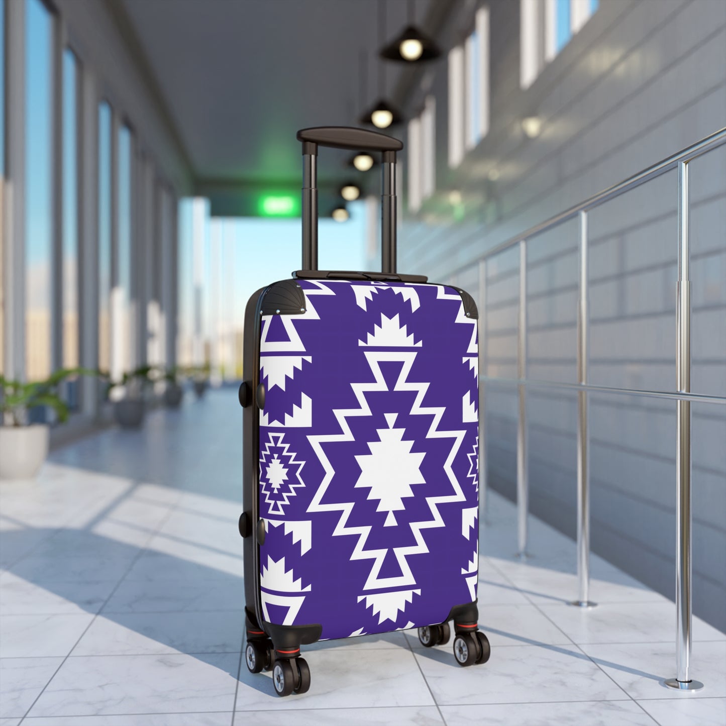 Purple Southwestern Travel Suitcase, Stylish Luggage for Adventurers, Unique Travel Accessory, Perfect Gift for Travelers, Vacation Suitcase