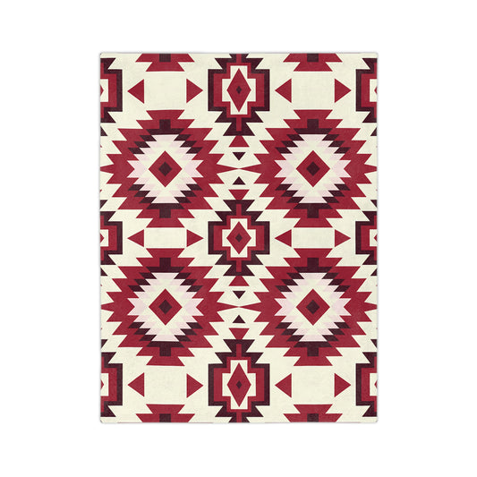 Aztec Pattern Microfiber Blanket - Cozy Home Decor, Ethnic Throw Blanket, Perfect for Gifts, Boho Living Room Accessory, Warm Comfort Item - LOLA VEGAS ART