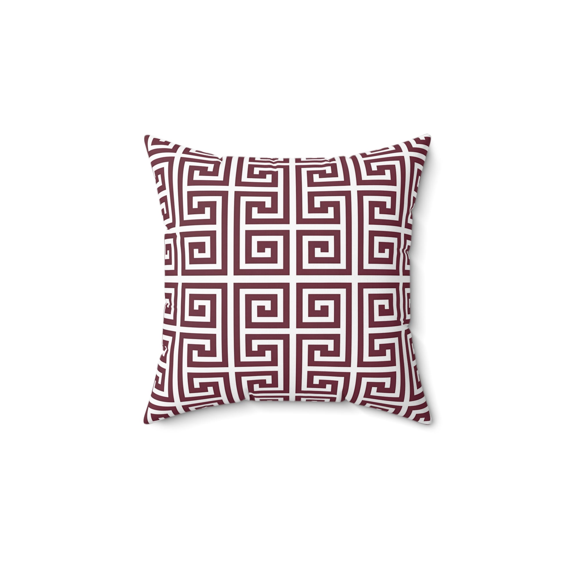 Burgundy Stylish Geometric Throw Pillow for Cozy Living Spaces, Home Decor, Couch Cushion, Modern Accent Pillow, Gift Idea - LOLA VEGAS ART