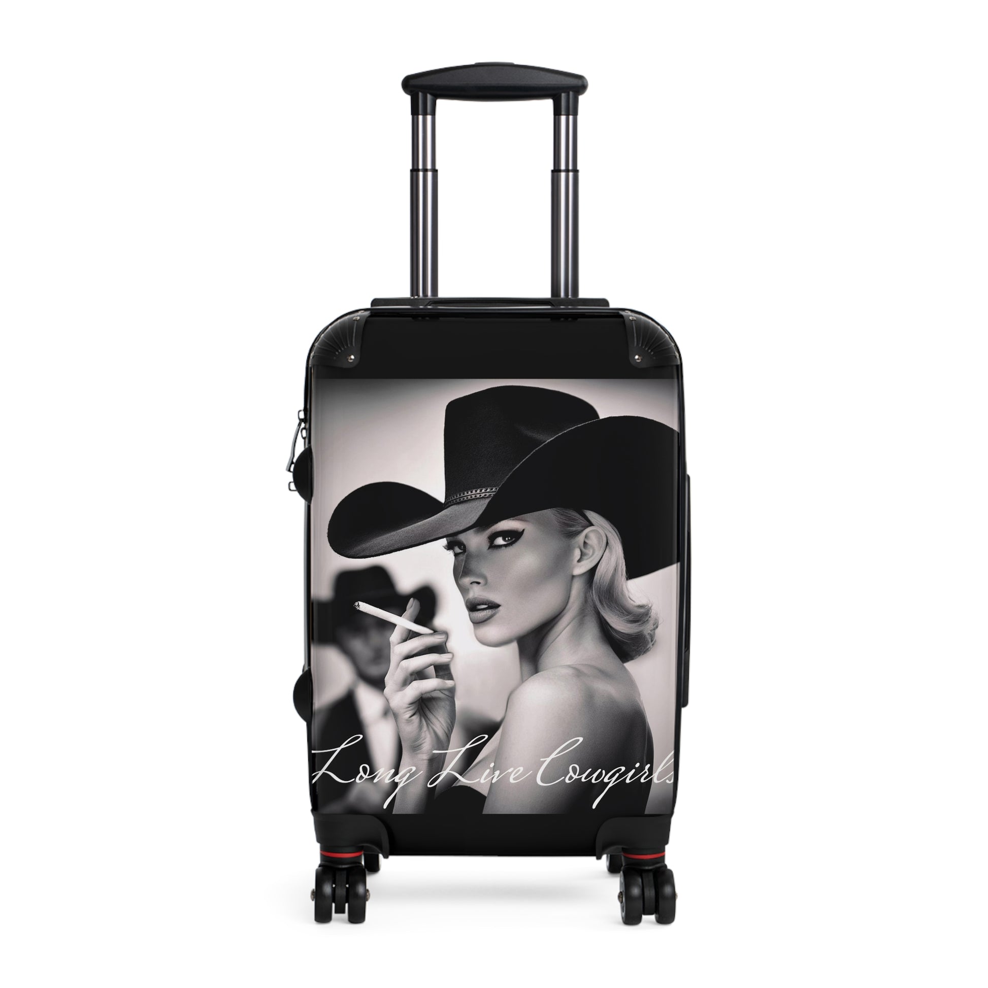 Suitcase, Cowgirl Travel Bag, Fashionista Luggage, Long Live Cowgirls Suitcase, Glam Girl Travel Accessories, Fashionable Suitcase - LOLA VEGAS ART