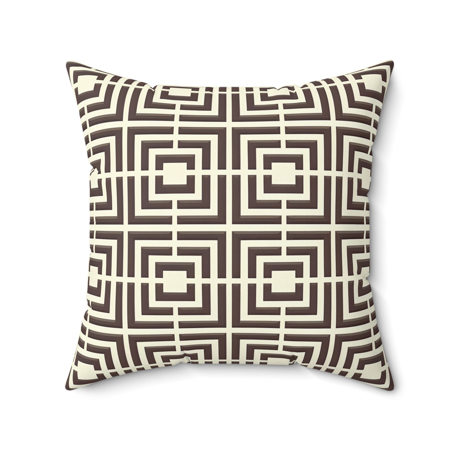 Geometric Pattern Pillow, Modern Home Decor, Square Cushion, Stylish Throw Pillow, Unique Gift for Couch or Bedroom, Trendy Accent