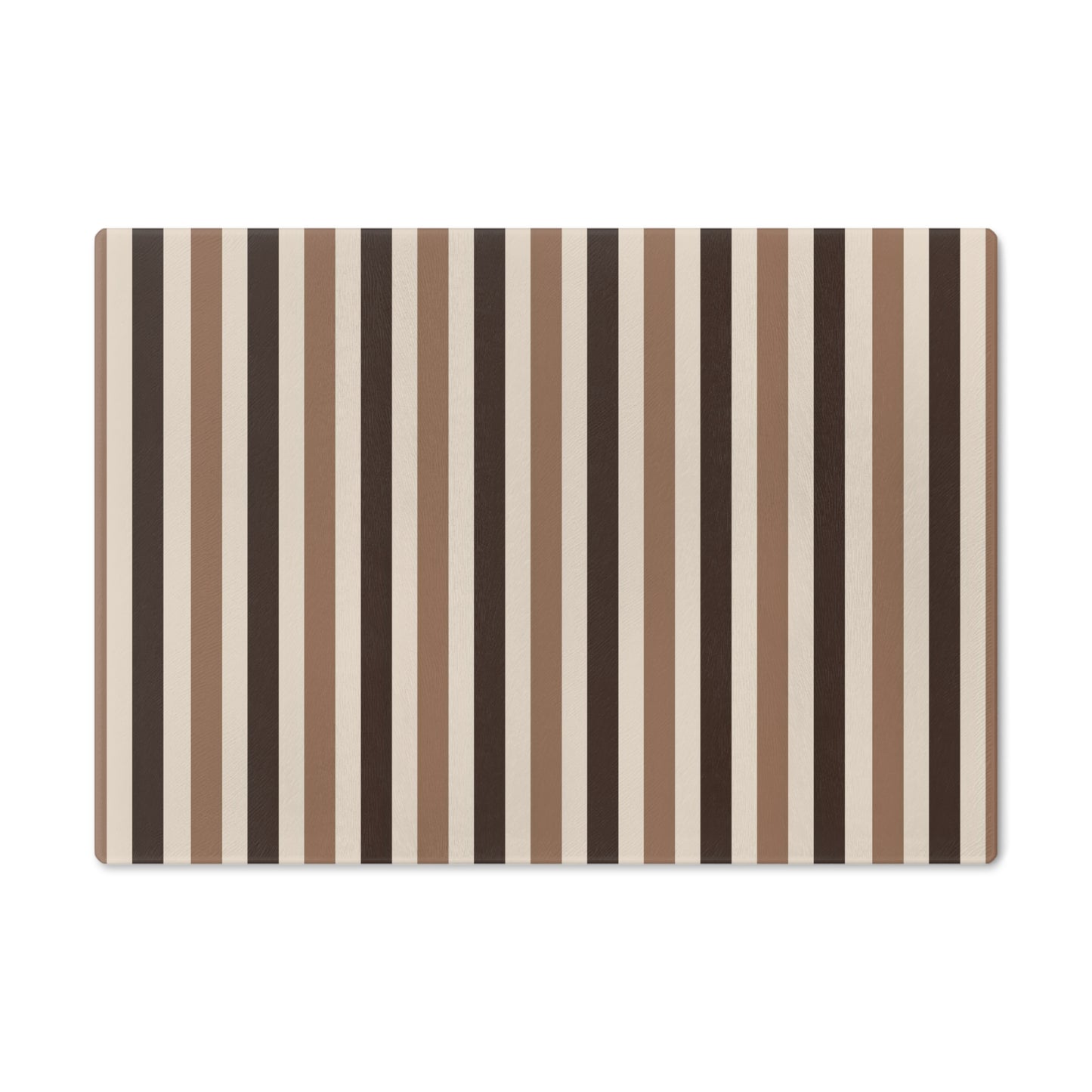 Elegant Brown Glass Striped Cutting Board | Kitchen Decor, Wedding Gift, Housewarming Present, Unique Gift, - LOLA VEGAS ART
