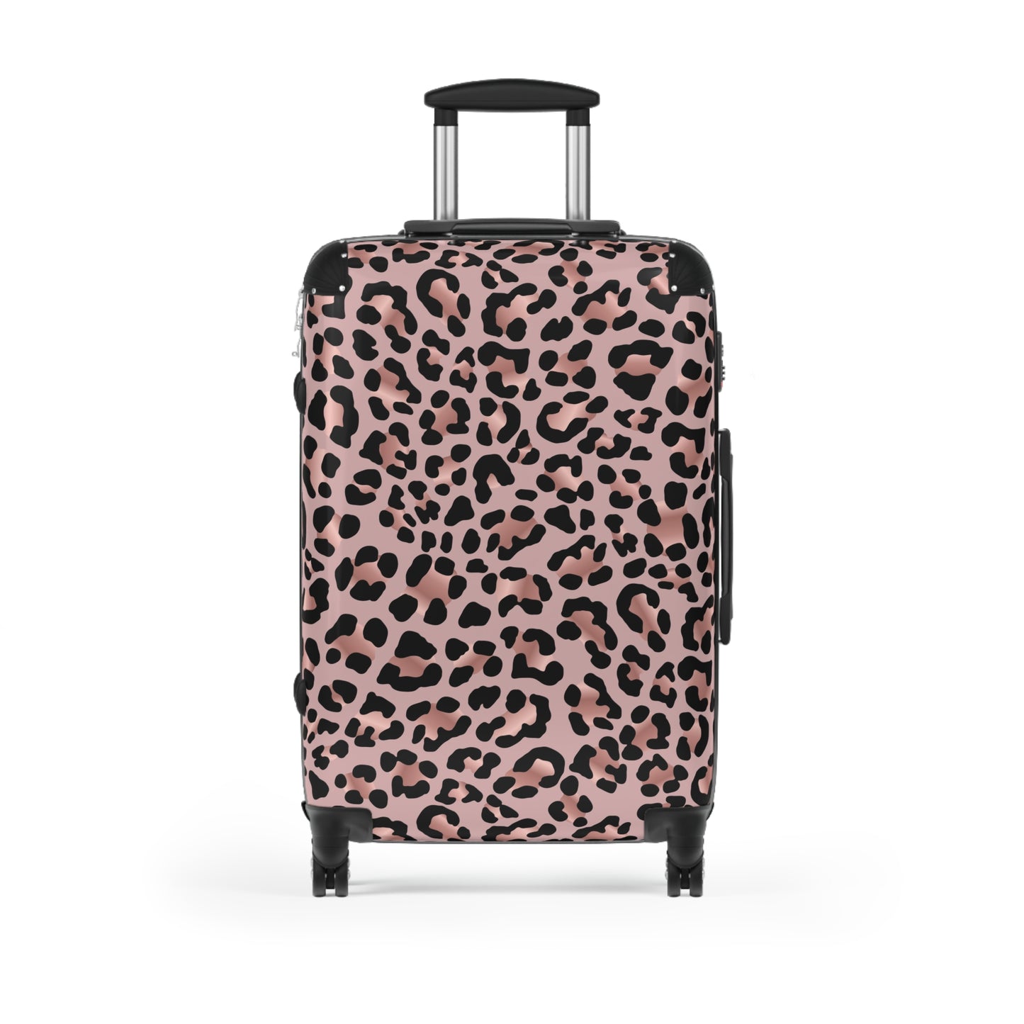 Suitcase, Luggage, Travel Bag, Suitcase for Women, Leopard Print Suitcase, Pink and Black Luggage, Glam Traveler Gift, Luxury Suitcase, - LOLA VEGAS ART