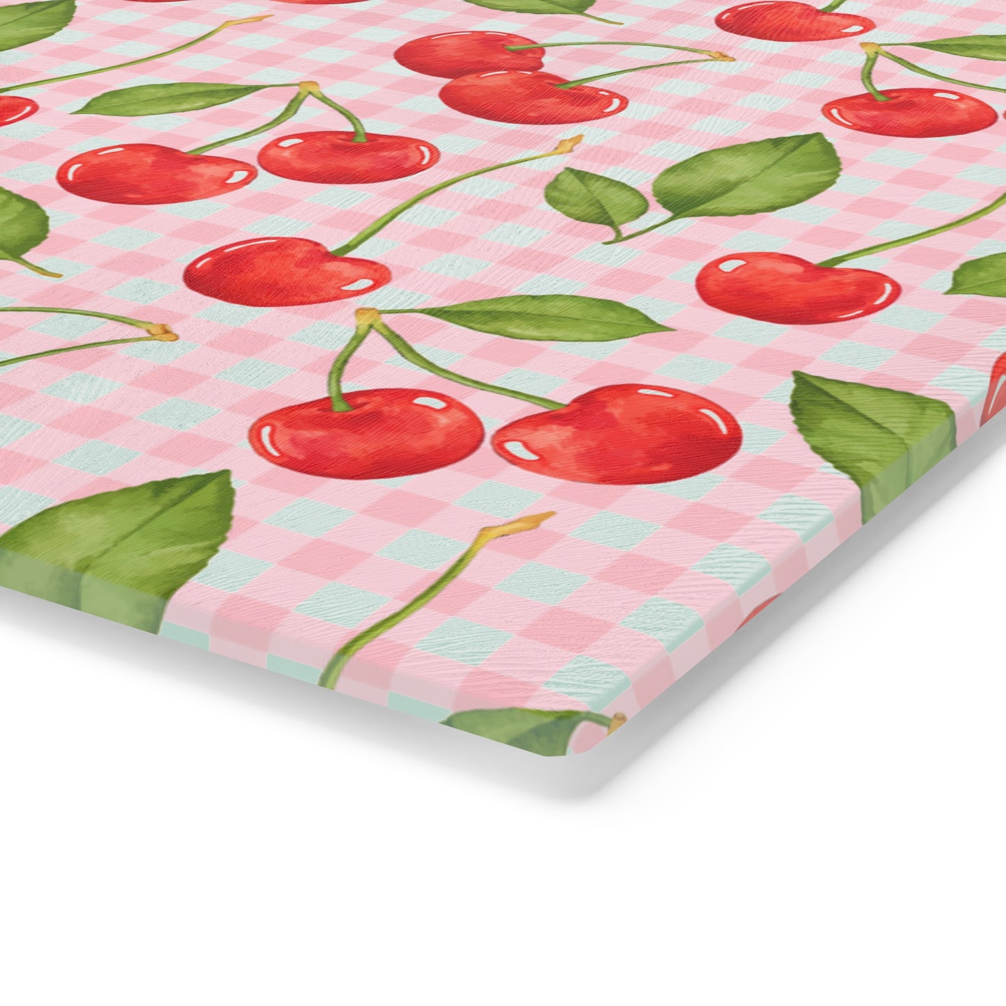 Charming Cherry Pattern Cutting Board, Kitchen Decor, Gift for Chefs, Wedding Gift, Housewarming Essentials, Summer BBQ - LOLA VEGAS ART