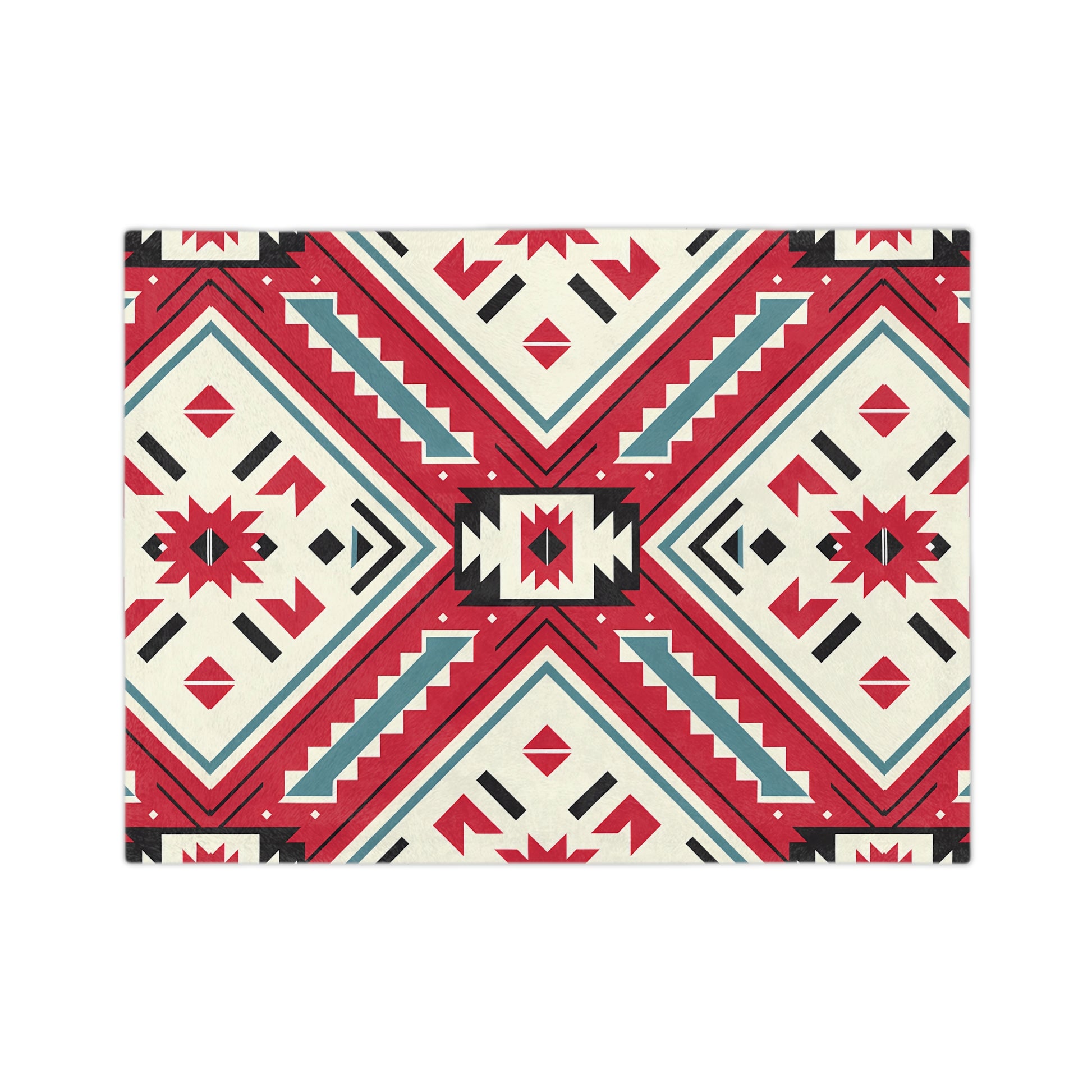 Bohemian Velvet Blanket, Cozy Throw, Southwest Decor, Gift for Her, Living Room Accessory, Festival Home Decor, Modern Art Blanket - LOLA VEGAS ART