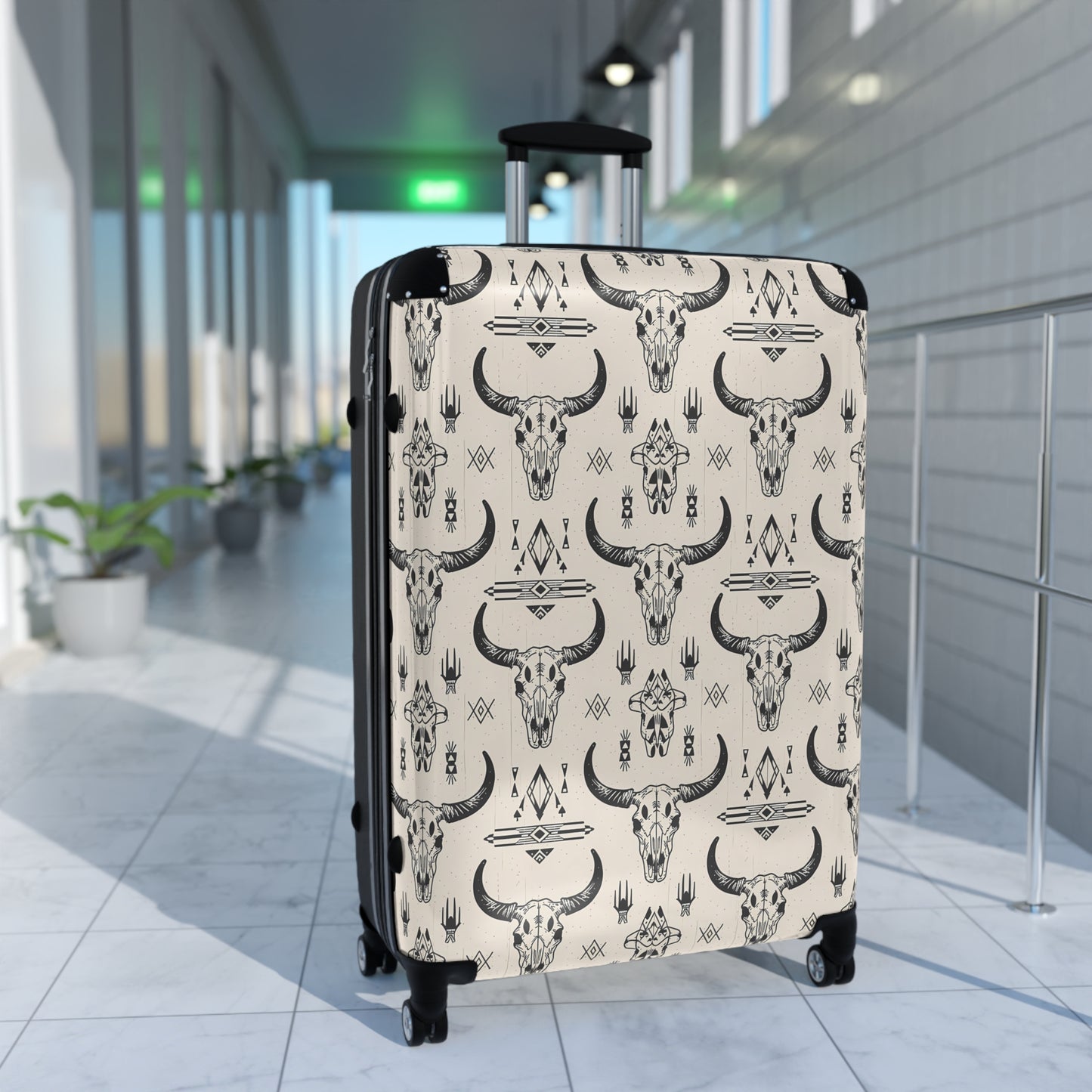Stylish Travel Suitcase, Bohemian Luggage, Unique Carry-On, Gift for Travelers, Vacation Essentials, Adventure Gear, Southwestern Luggage - LOLA VEGAS ART