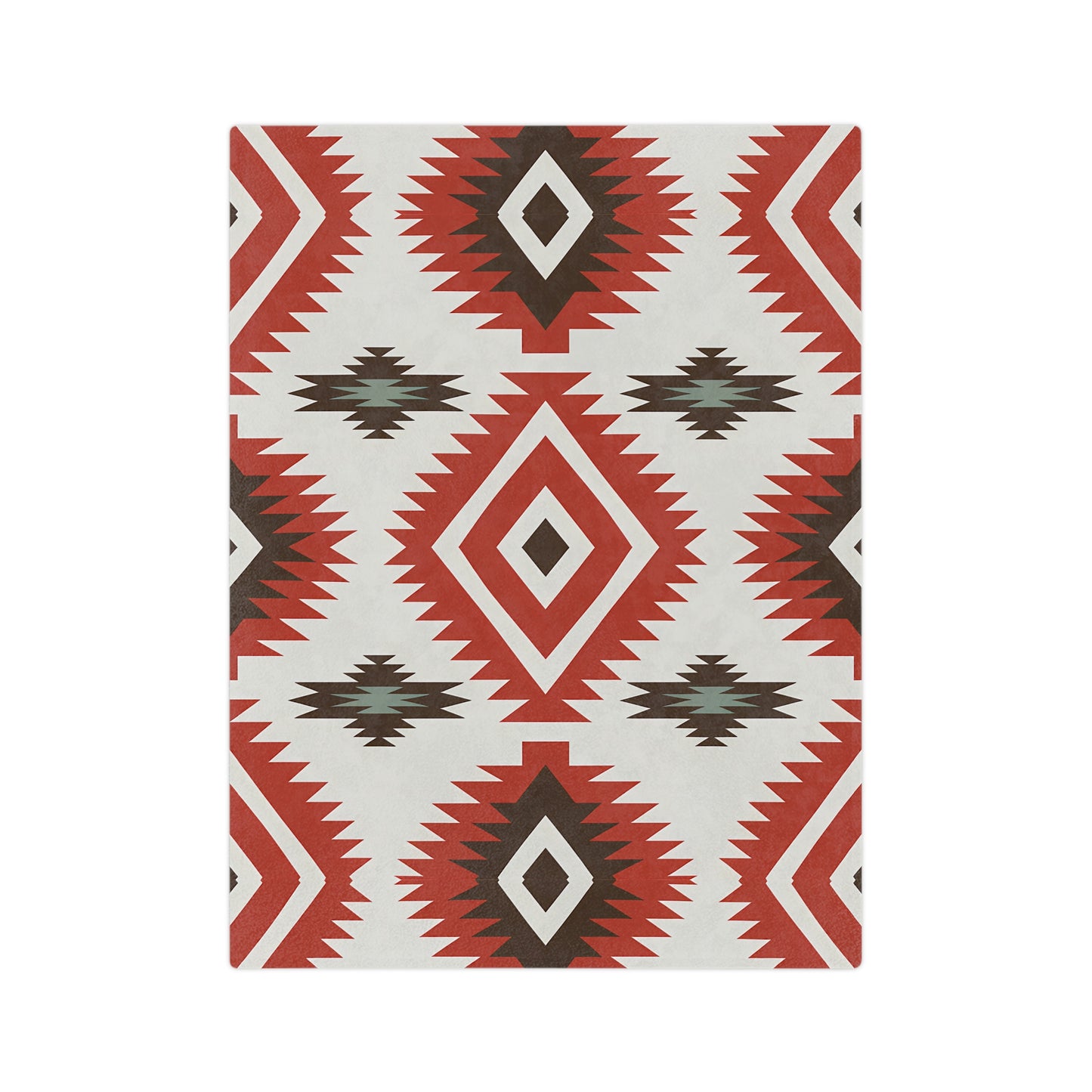 Southwestern Pattern Velveteen Microfiber Blanket, Cozy Throw for Home Decor, Cabin and Living Room, Gift for All Occasions, Warm and Soft - LOLA VEGAS ART