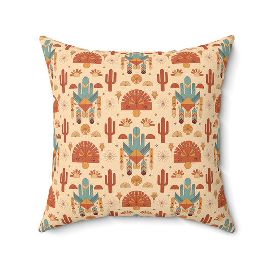 Desert Vibes Throw Pillow, Southwestern Decor, Bohemian Home Accent, Gift for Nature Lovers, Cozy Living Room Accessory, Unique Housewarming - LOLA VEGAS ART
