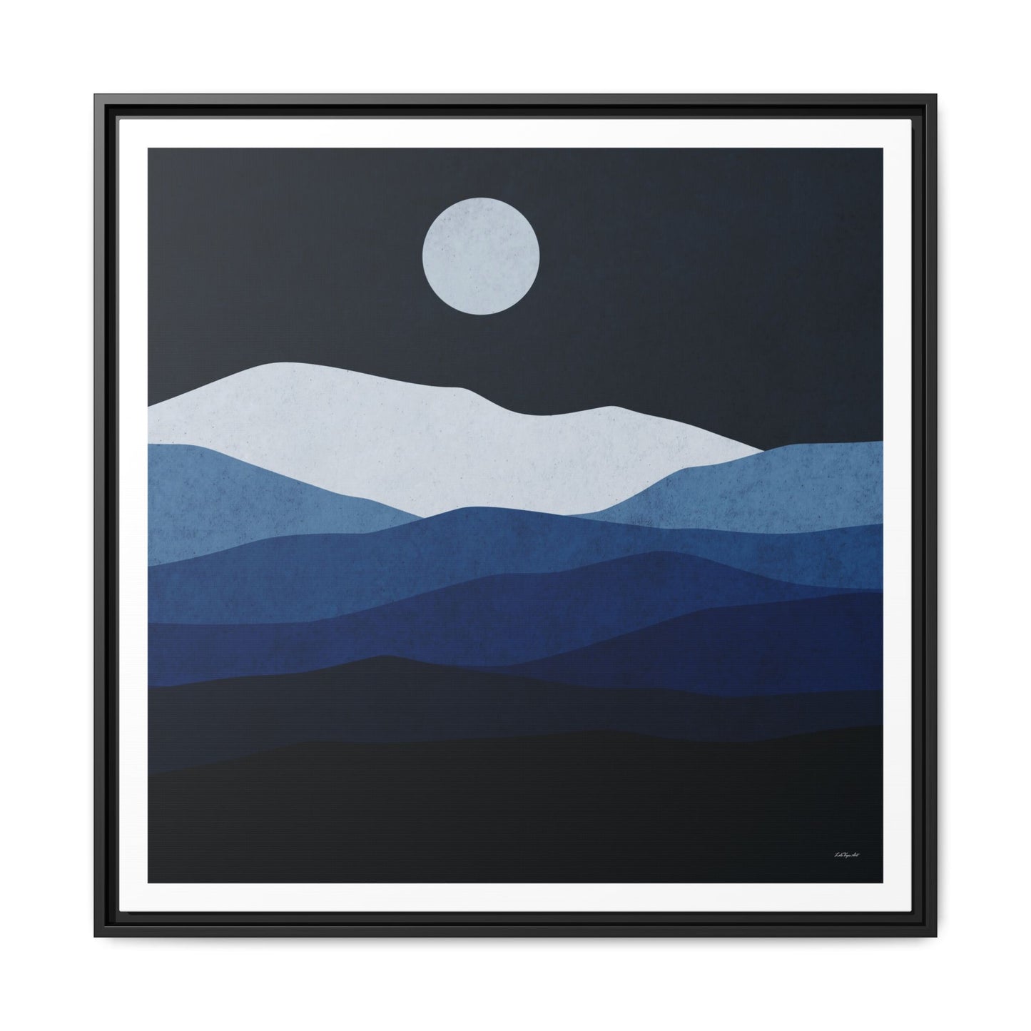 Framed Canvas Art, Serene Mountain Landscape, Modern Home Decor, Nature Wall Art, Gift for Nature Lovers, Interior Design - LOLA VEGAS ART
