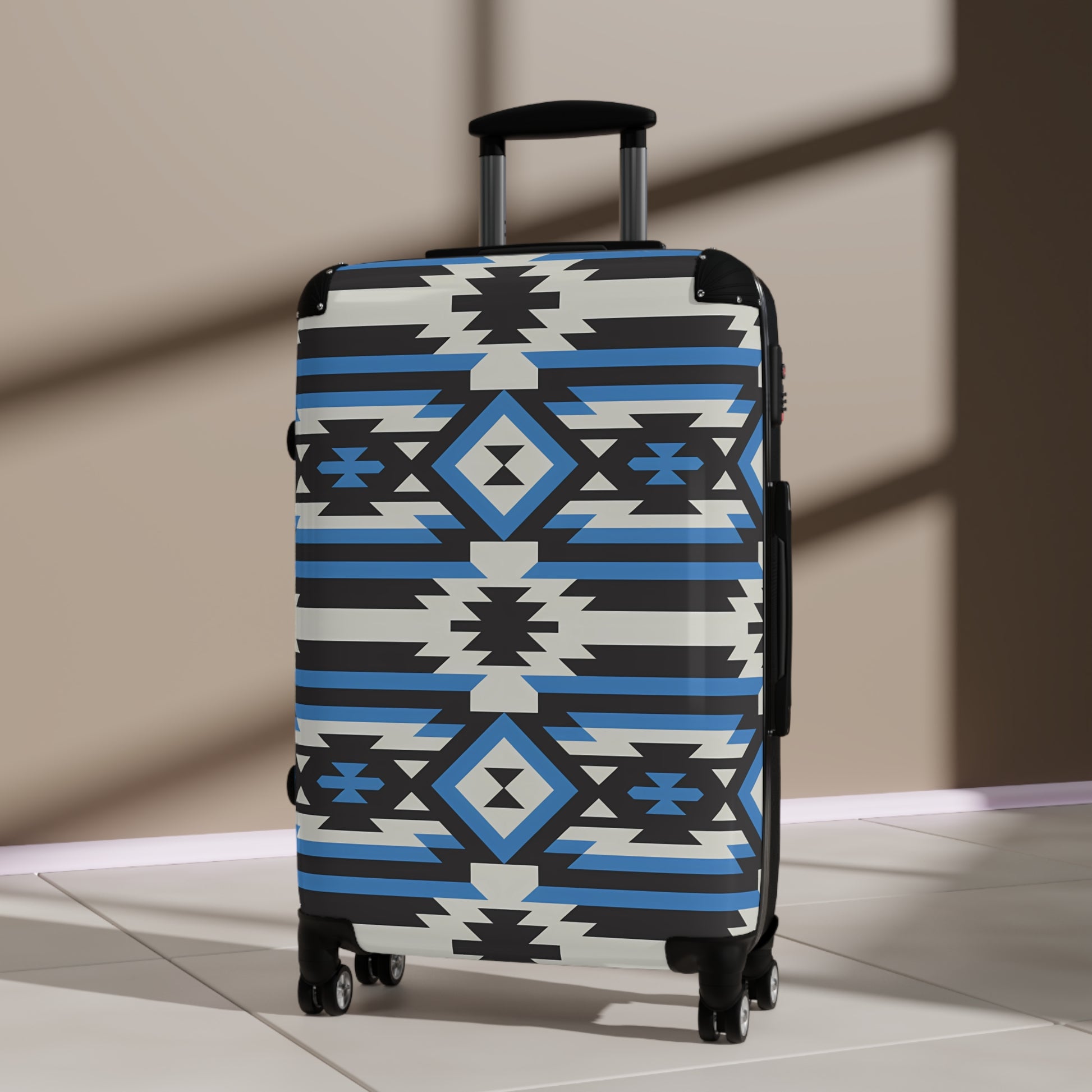 Stylish Travel Suitcase, Unique Luggage Bag, Trendy Carry-On, Personalized Travel Gear, Bohemian Design Suitcase, Southwestern Luggage - LOLA VEGAS ART