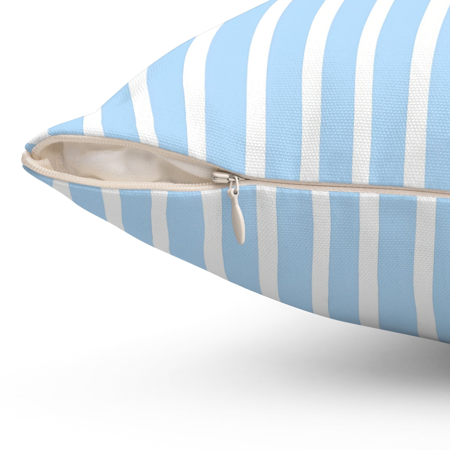 Blue Stripe Decorative Pillow, Cozy Home Accent, Nautical Decor, Summer Vibes, Gift for Her, Modern Cushion - LOLA VEGAS ART