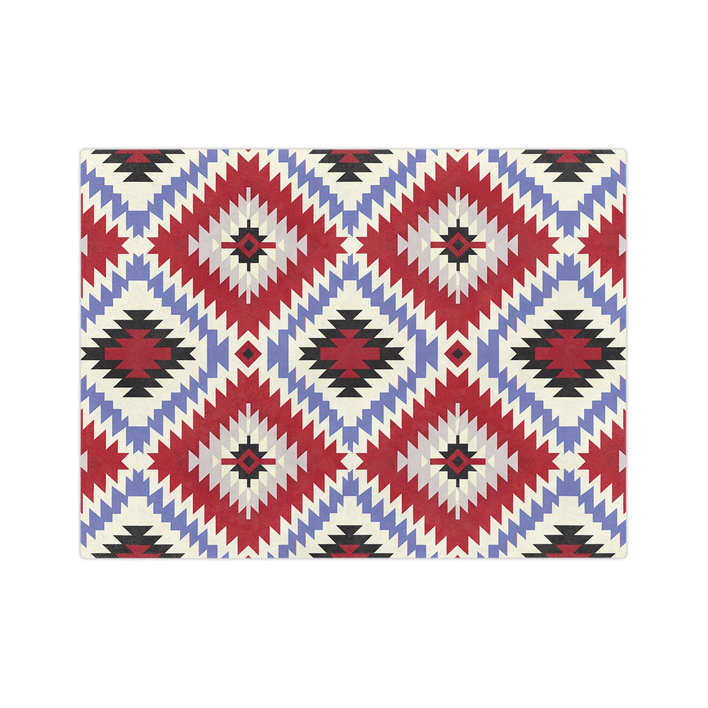 Cozy Velveteen Microfiber Blanket - Warm Southwest Pattern, Perfect for Home Decor, Gift for Holidays, Picnic, Living Room - LOLA VEGAS ART