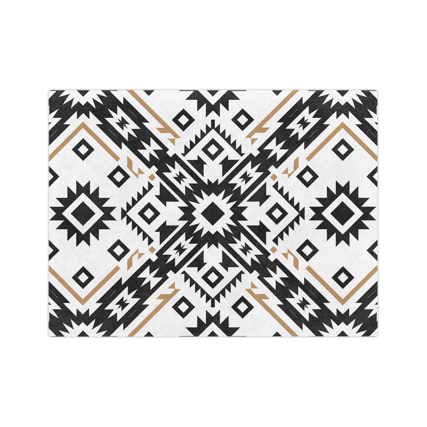 Geometric Pattern Microfiber Blanket, Cozy Home Decor, Stylish Gift, Warm Throw for All Occasions, Modern Bedspread - LOLA VEGAS ART