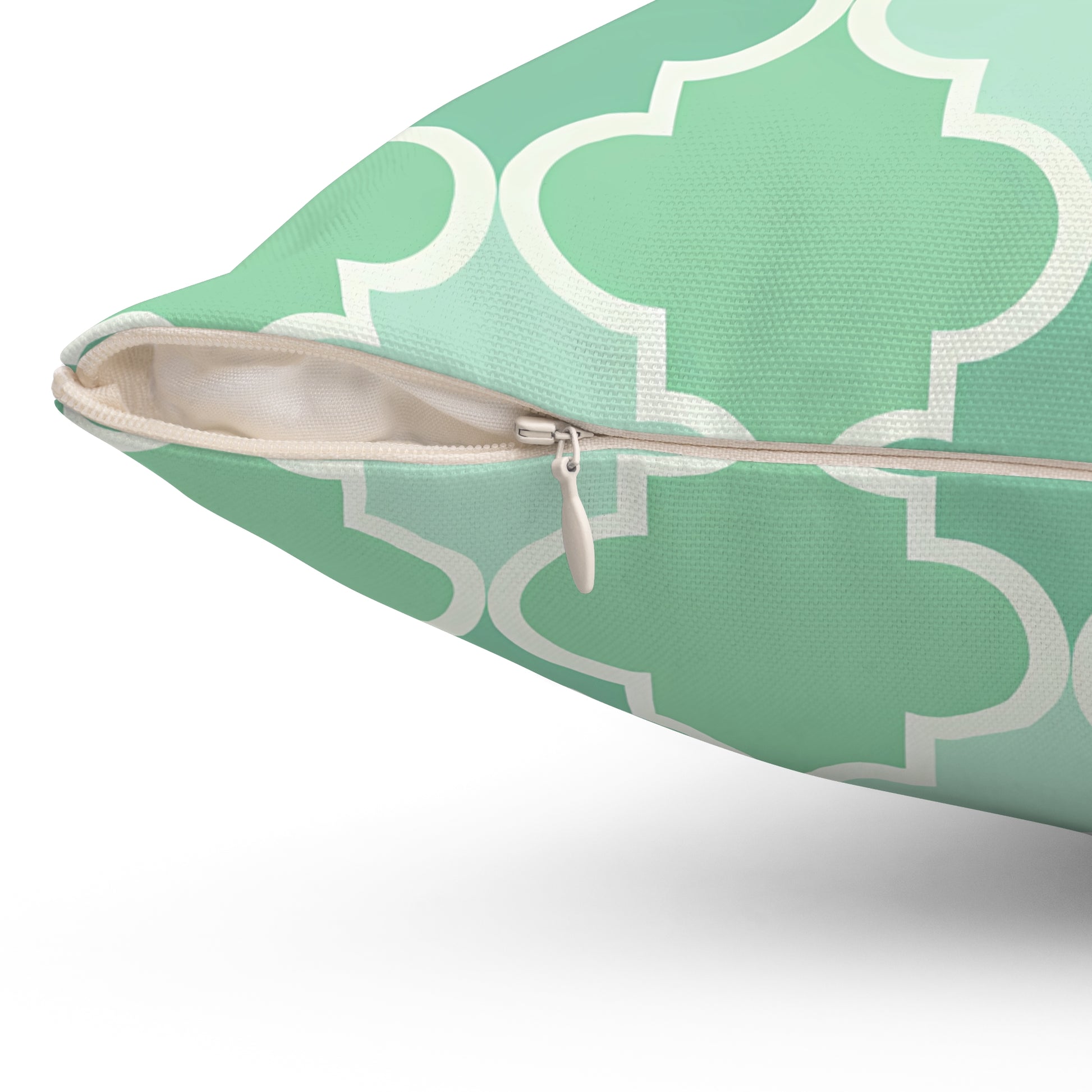 Mint Green Geometric Pillow, Modern Home Decor Cushion, Sofa Accent, Housewarming Gift, Boho Style Pillow, Living Room Decoration - LOLA VEGAS ART