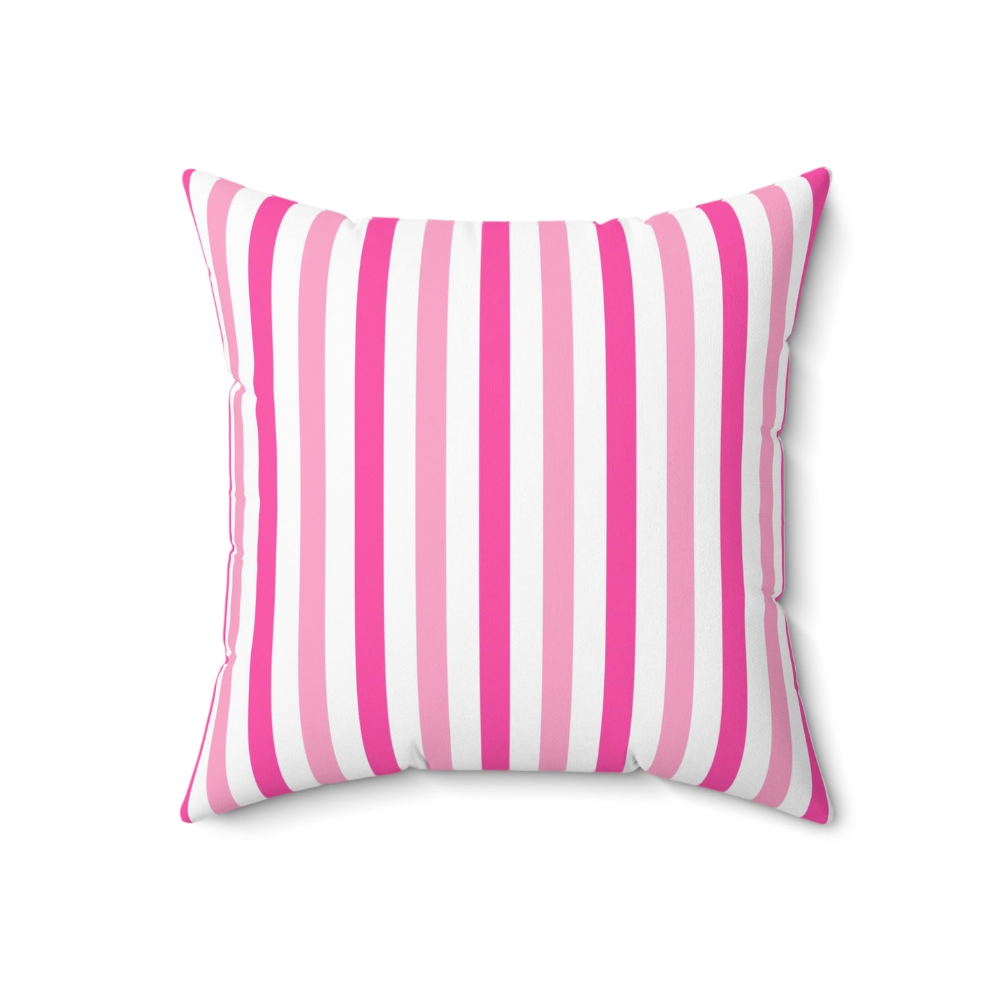 Pink Stripe Decorative Pillow, Living Room Cushion, Throw Pillow, Home Decor, Gift for Her, Birthday Present, Feminine Throw Pillow - LOLA VEGAS ART