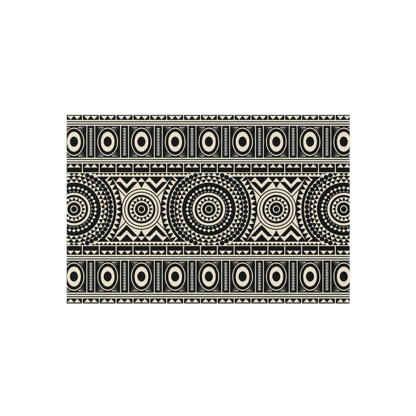 Stylish Outdoor Rug with Geometric Design, Patio Decor, Boho Outdoor Mat, Garden Area Rug, Unique Home Accent, Summer BBQ Decor - LOLA VEGAS ART