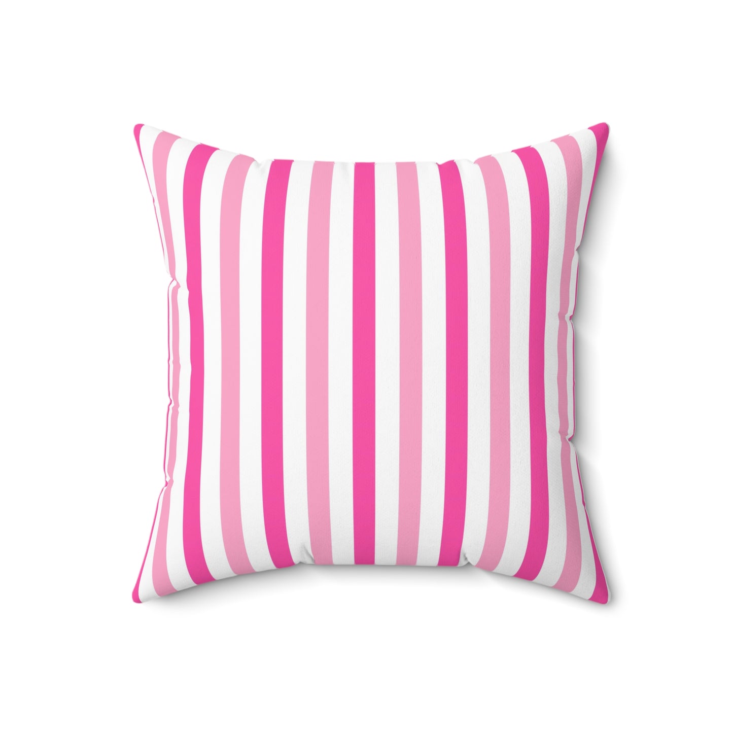 Pink Stripe Decorative Pillow, Living Room Cushion, Throw Pillow, Home Decor, Gift for Her, Birthday Present, Feminine Throw Pillow - LOLA VEGAS ART