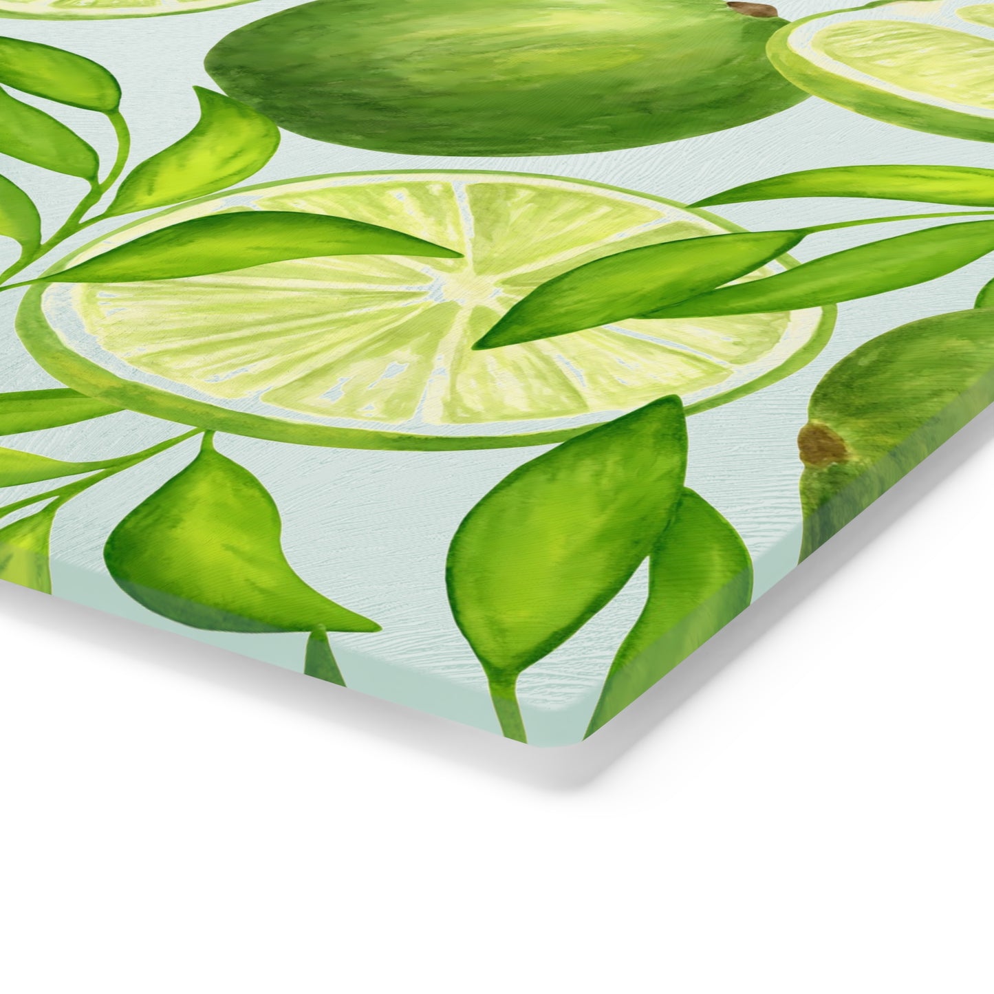 Lime Slice Cutting Board - Tropical Kitchen Decor, Ideal for Gift, Summer Parties, Wedding Registration, Home Chef Essentials, Food Prep - LOLA VEGAS ART