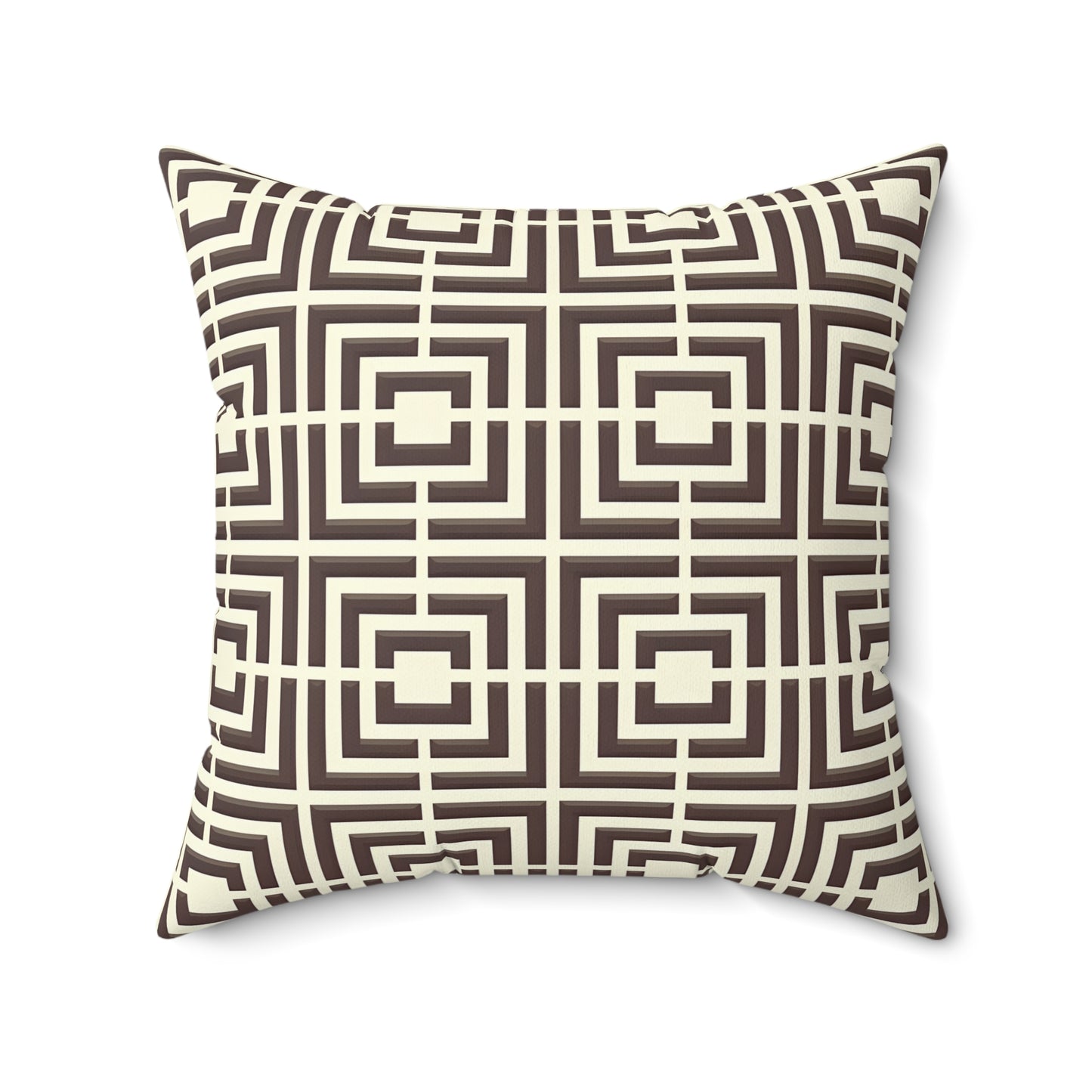 Geometric Pattern Pillow, Modern Home Decor, Square Cushion, Stylish Throw Pillow, Unique Gift for Couch or Bedroom, Trendy Accent