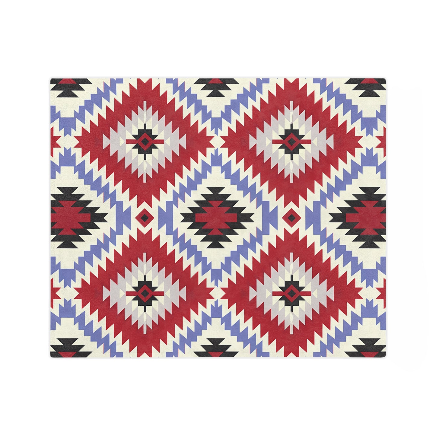 Cozy Velveteen Microfiber Blanket - Warm Southwest Pattern, Perfect for Home Decor, Gift for Holidays, Picnic, Living Room - LOLA VEGAS ART