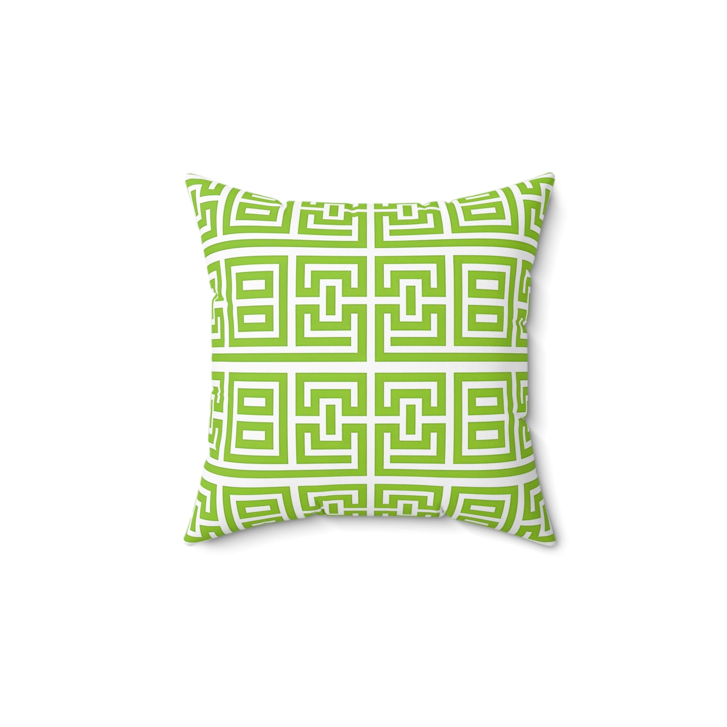 Lively Geometric Patterned Square Pillow, Stylish Accent Cushion for Home Decor, Modern Throw Pillow, Gift for Housewarming, Spring Decor