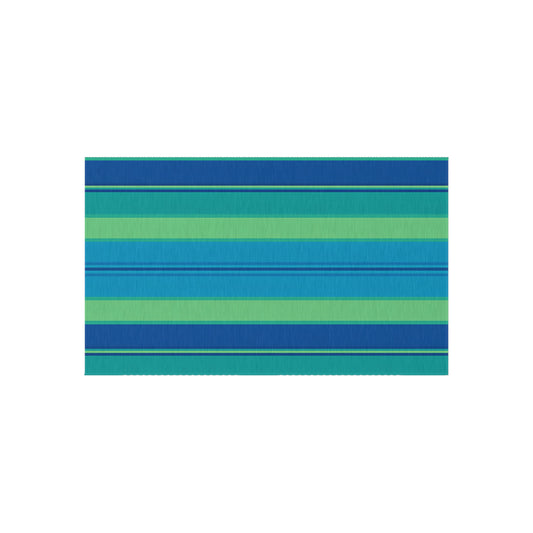 Blue Green Striped Outdoor Rug | Indoor Rug
