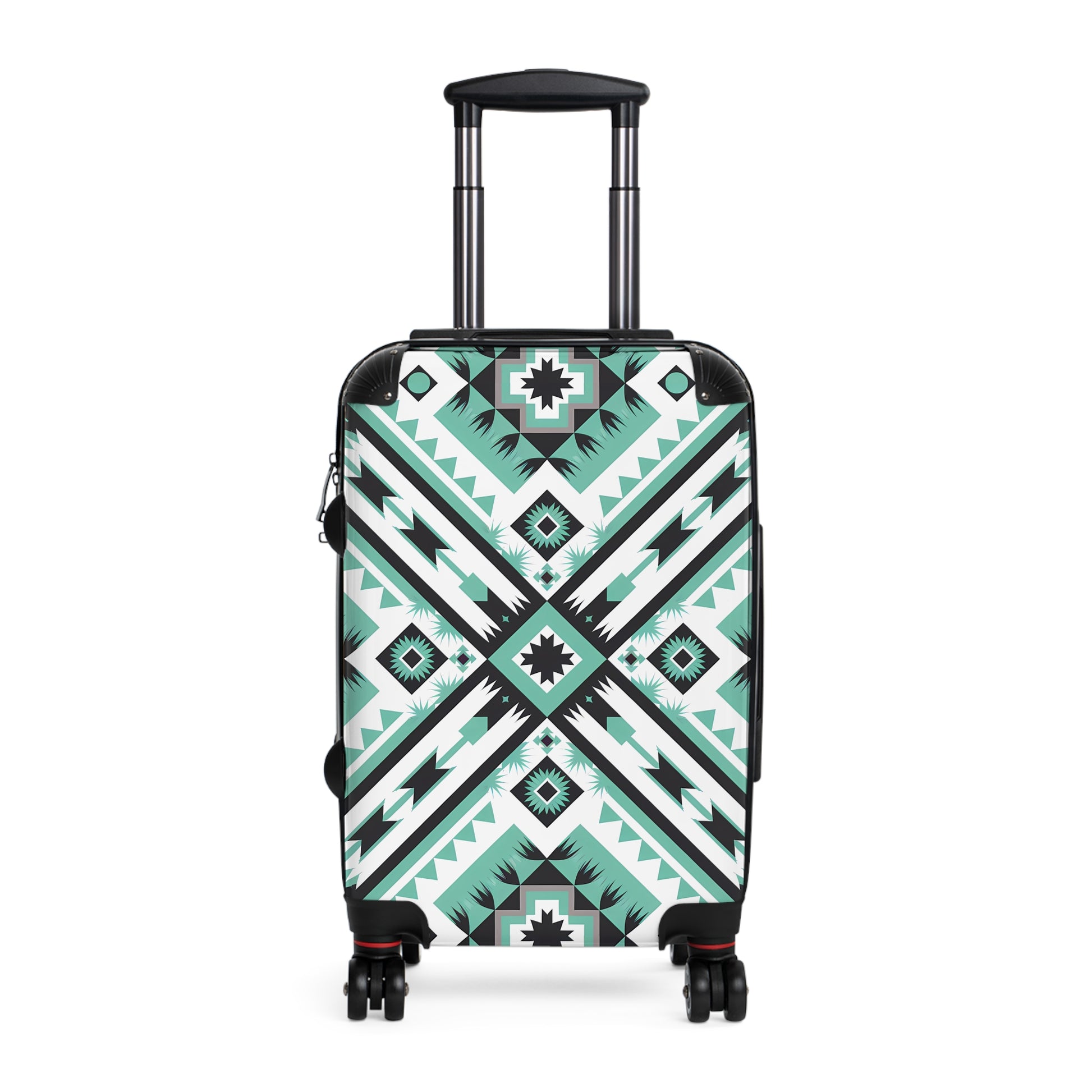 Geometric Travel Suitcase - Stylish Luggage for Adventure Seekers, Unique Patterned Carry-On, Trendy Travel Gear, Vacation Accessory, - LOLA VEGAS ART