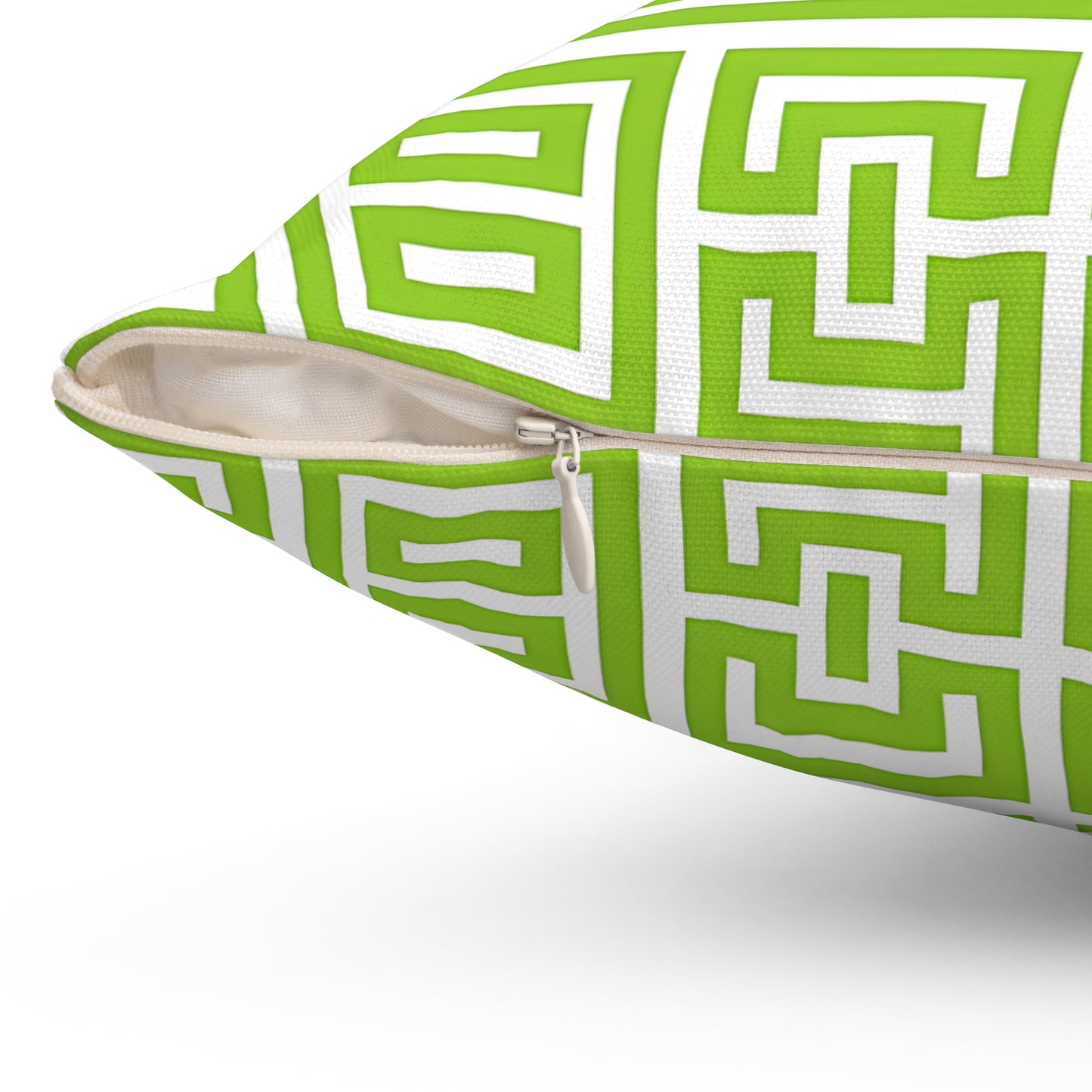 Lively Geometric Patterned Square Pillow, Stylish Accent Cushion for Home Decor, Modern Throw Pillow, Gift for Housewarming, Spring Decor