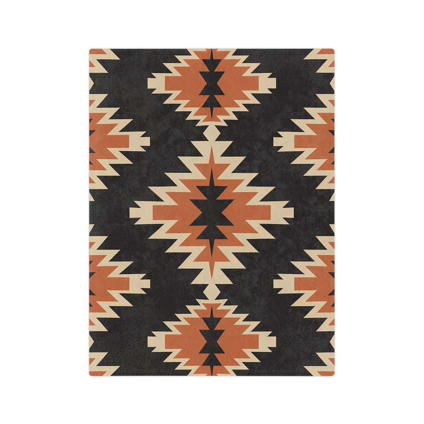 Cozy Velveteen Microfiber Blanket, Boho Decor, Southwestern Throw, Gift for Home, Warm Blanket, Stylish Accent - LOLA VEGAS ART