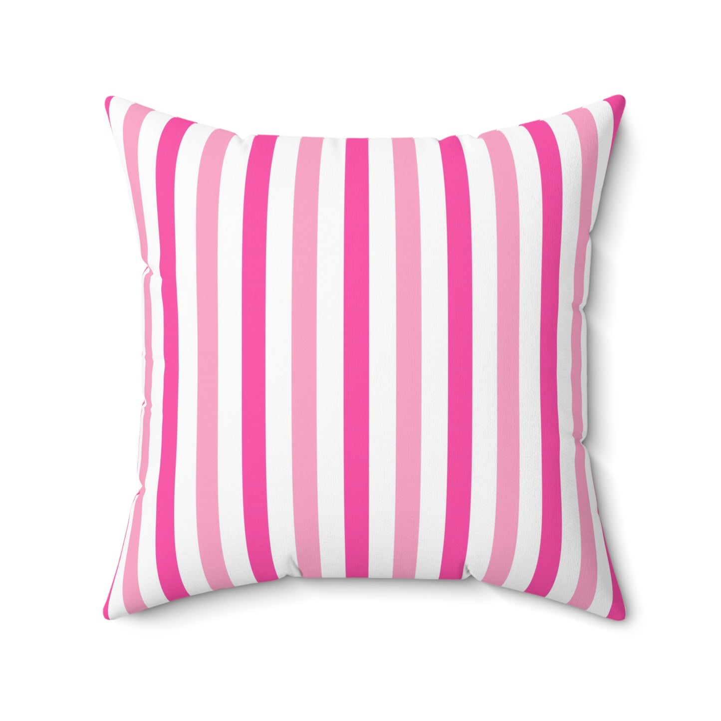 Pink Stripe Decorative Pillow, Living Room Cushion, Throw Pillow, Home Decor, Gift for Her, Birthday Present, Feminine Throw Pillow - LOLA VEGAS ART