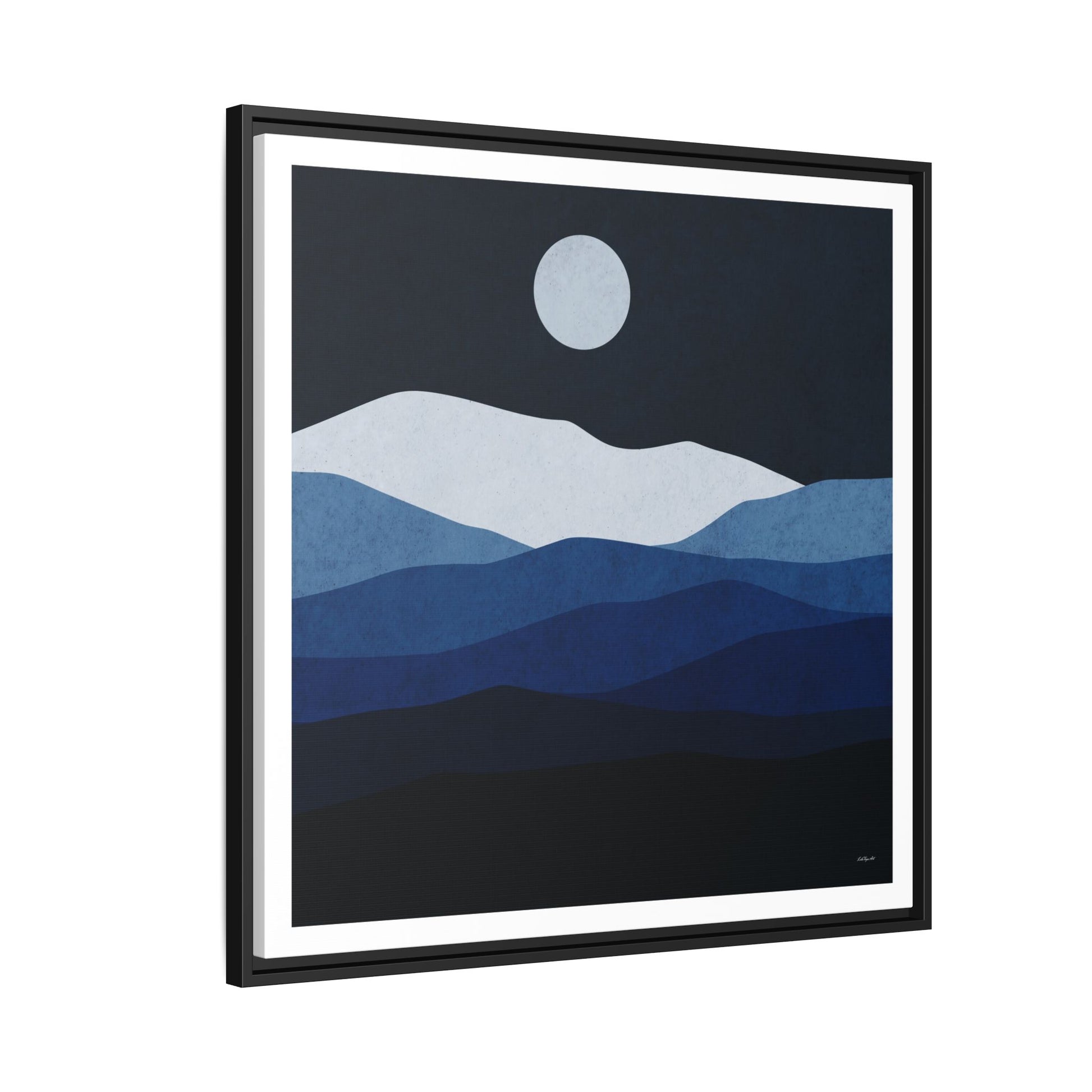 Framed Canvas Art, Serene Mountain Landscape, Modern Home Decor, Nature Wall Art, Gift for Nature Lovers, Interior Design - LOLA VEGAS ART