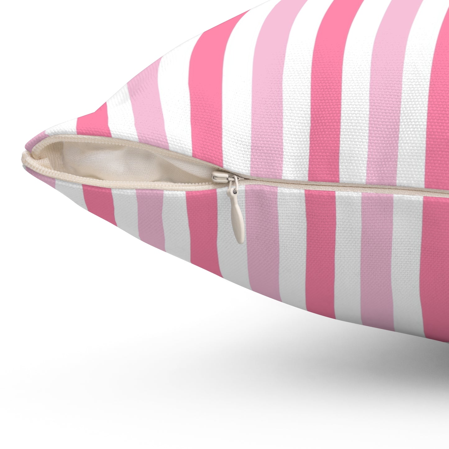 Pink Striped Throw Pillow, Cozy Home Decor, Beach House Accent, Gift for Her, Summer Vibes, Decorative Cushion - LOLA VEGAS ART