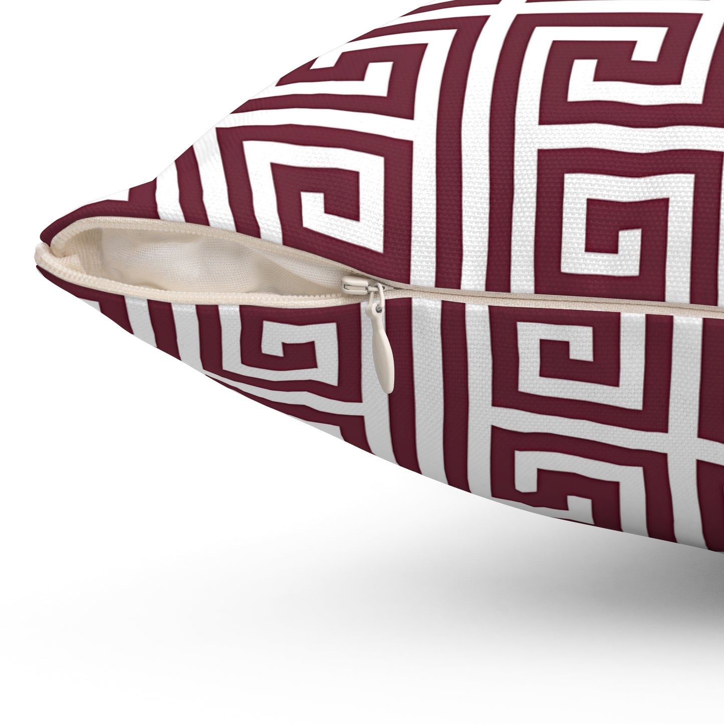 Burgundy Stylish Geometric Throw Pillow for Cozy Living Spaces, Home Decor, Couch Cushion, Modern Accent Pillow, Gift Idea