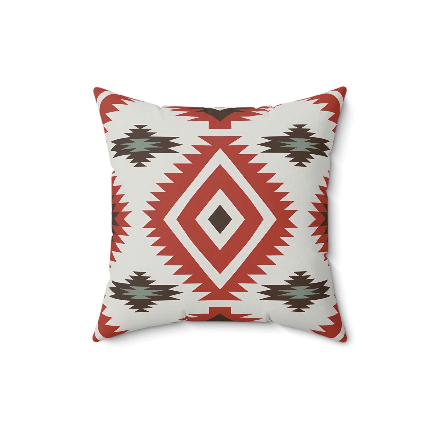 Boho Chic Spun Polyester Square Pillow, Southwest Decor, Tribal Pattern Accent Cushion, Home Cozy Throw Pillow, Gift for Housewarming - LOLA VEGAS ART