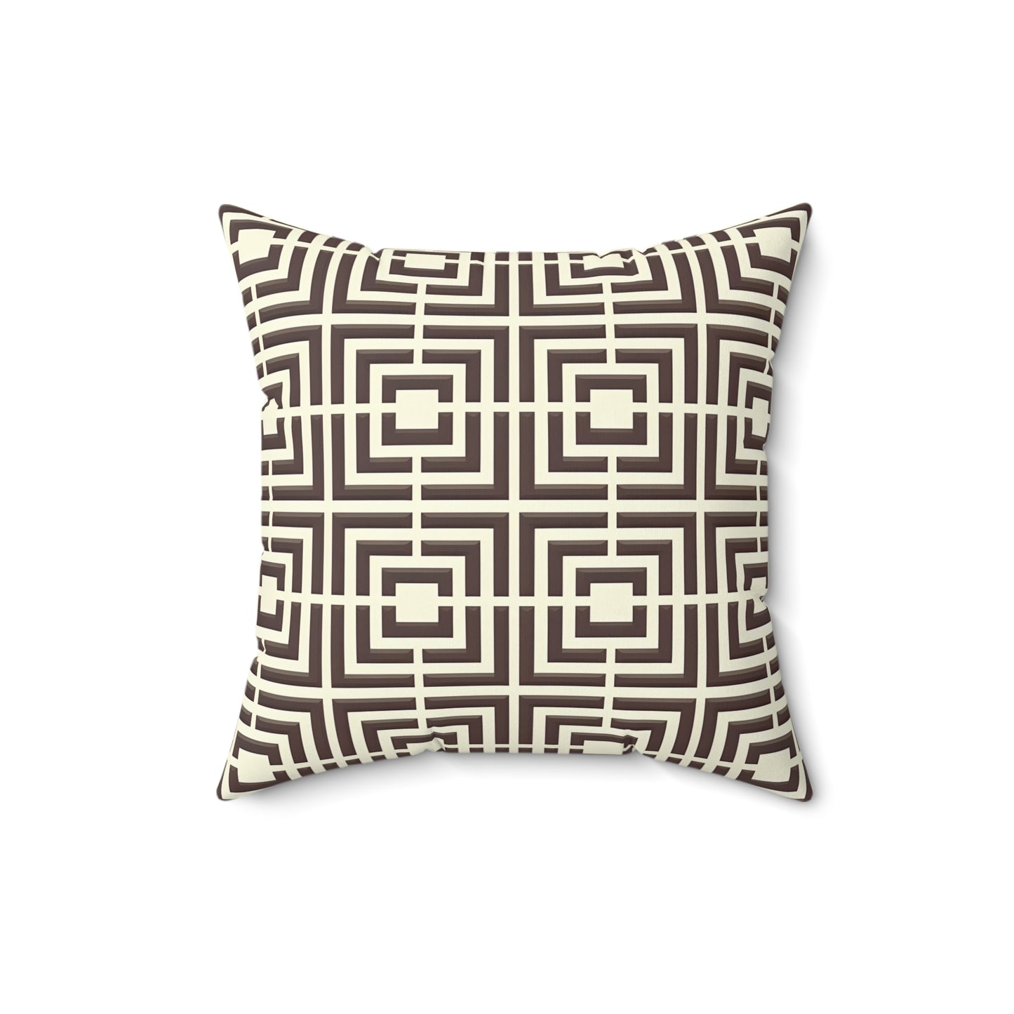 Geometric Pattern Pillow, Modern Home Decor, Square Cushion, Stylish Throw Pillow, Unique Gift for Couch or Bedroom, Trendy Accent